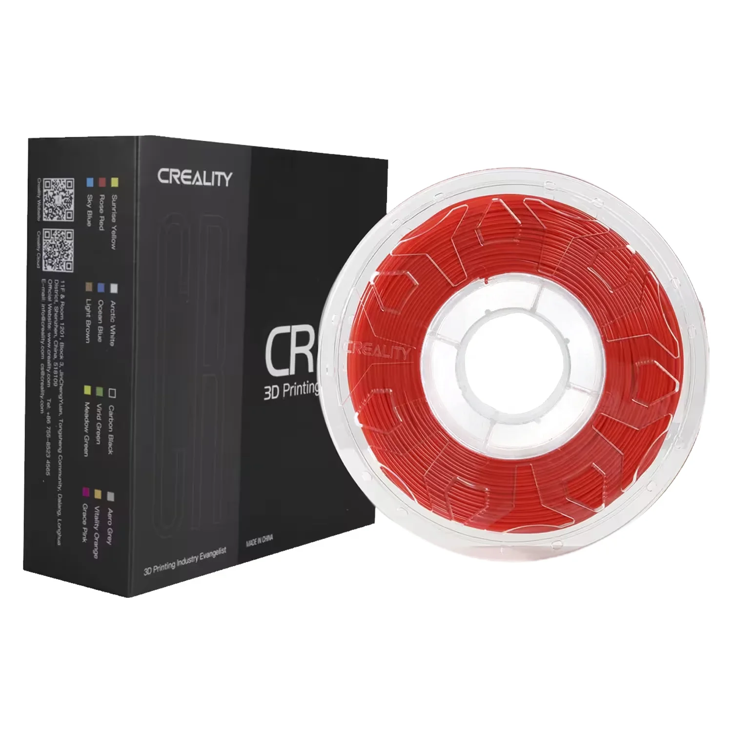 Filamento para Impressora 3D Creality CR-PLA 1kg / 1.75mm - Vermelho Morango Fosco