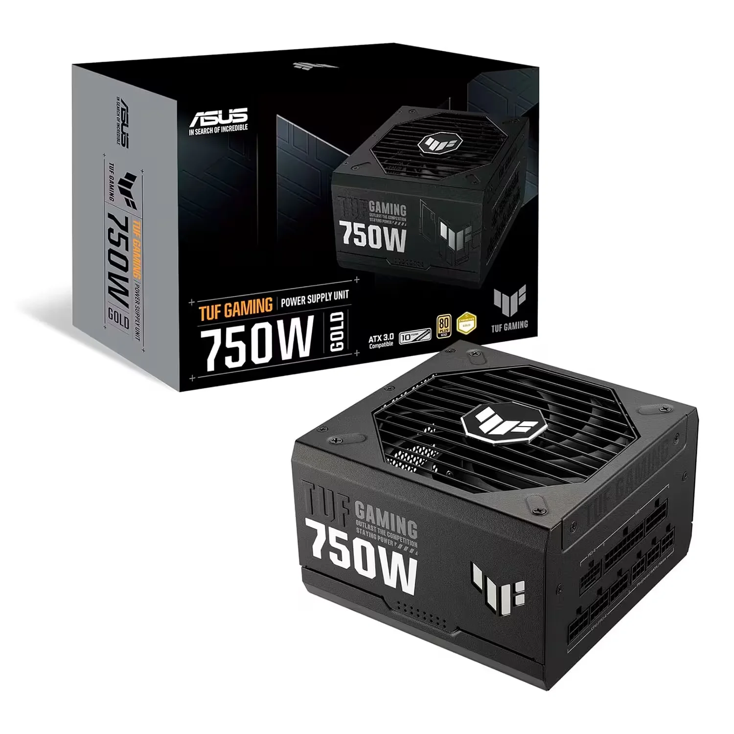 Fonte Asus TUF Gaming ATX 750W 80 Plus Gold PFC Ativo Full Modular Bivolt - Preto