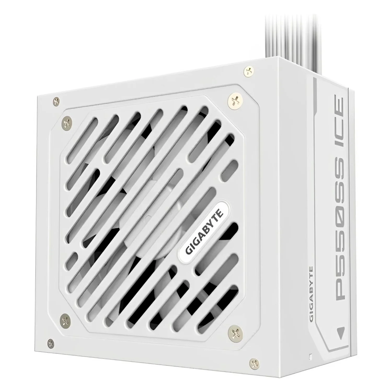 Fonte Gigabyte GP-P550SS Ice ATX 550W 80 Plus Silver PFC Ativo - Branco
