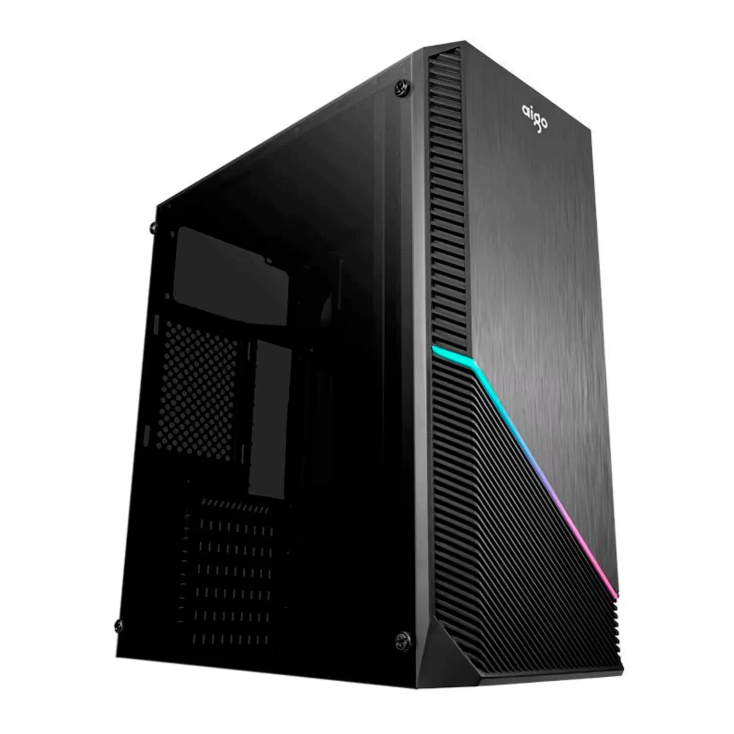 Gabinete Aigo Rainbow 1 Mid Tower - Preto