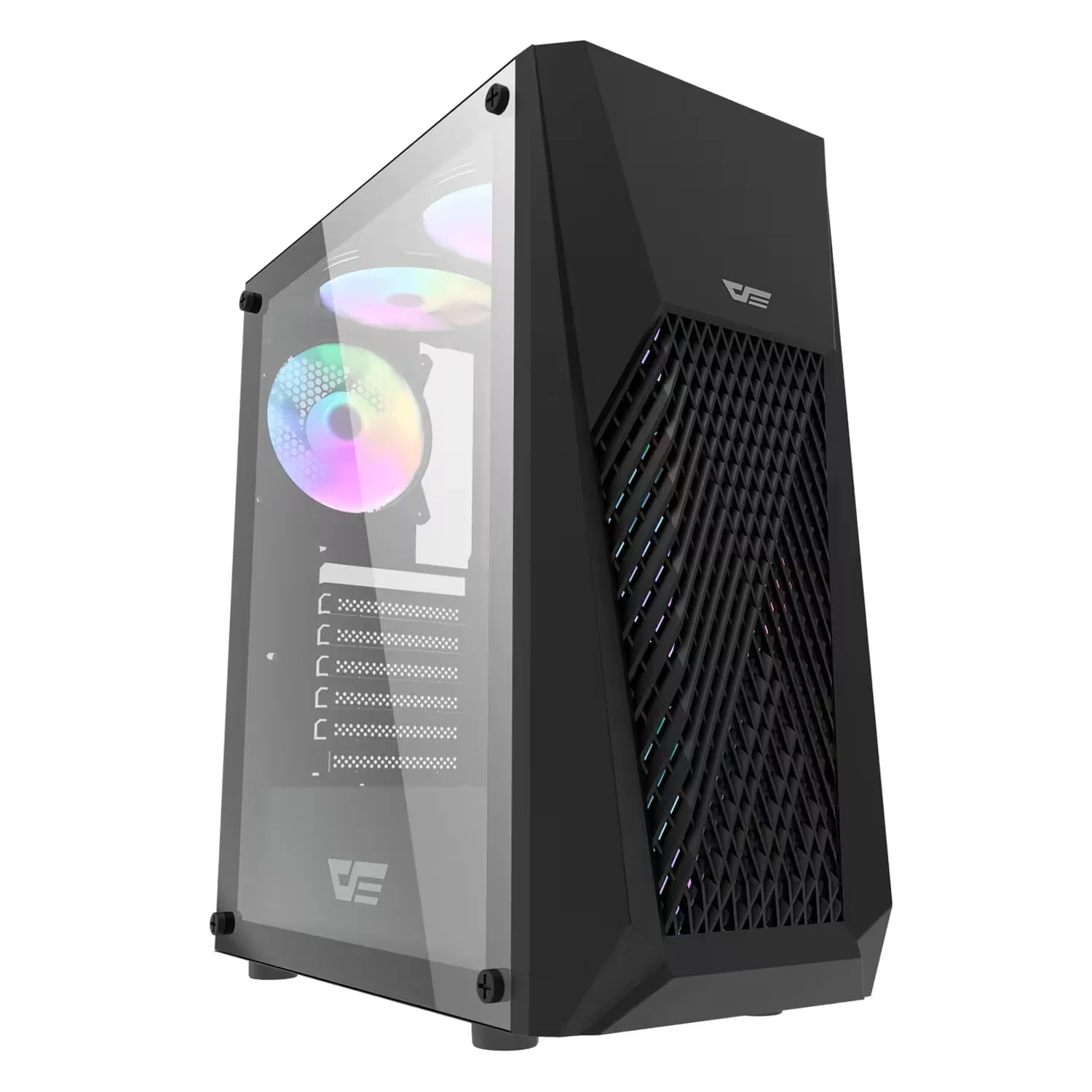 Gabinete Gamer Aigo DarkFlash DK150 Mid-Tower - Preto (3 Fans ARGB)