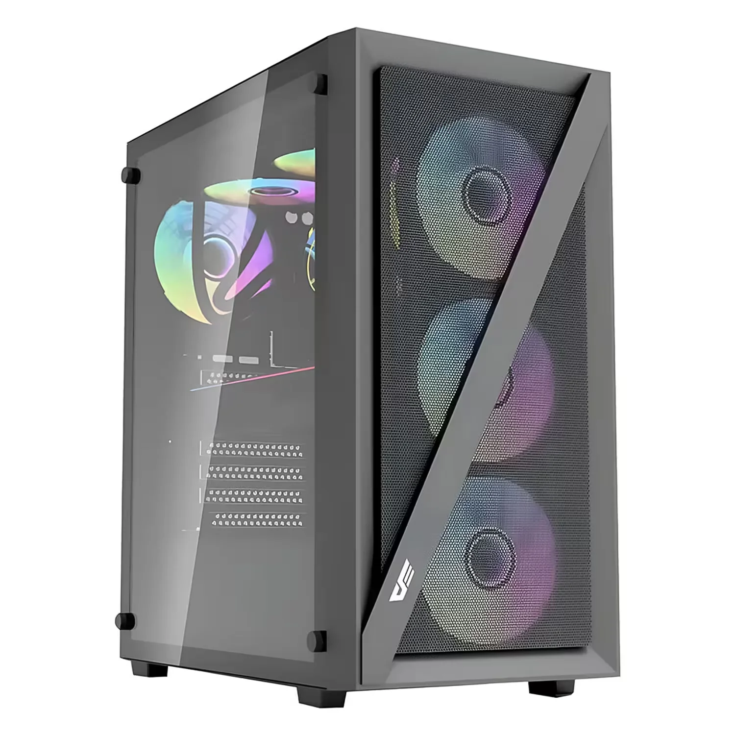Gabinete Gamer darkFlash DK260 Air Mesh Mid Tower - Preto (4 Fans ARGB)