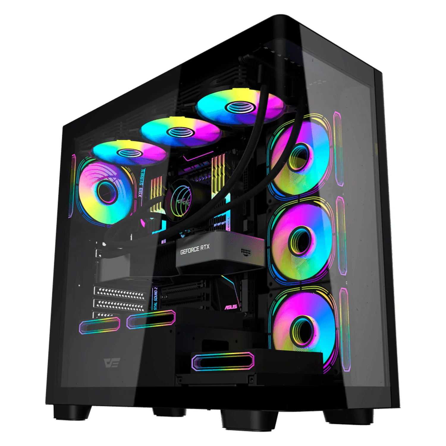 Gabinete Gamer darkFlash DS900G Mid Tower - Preto