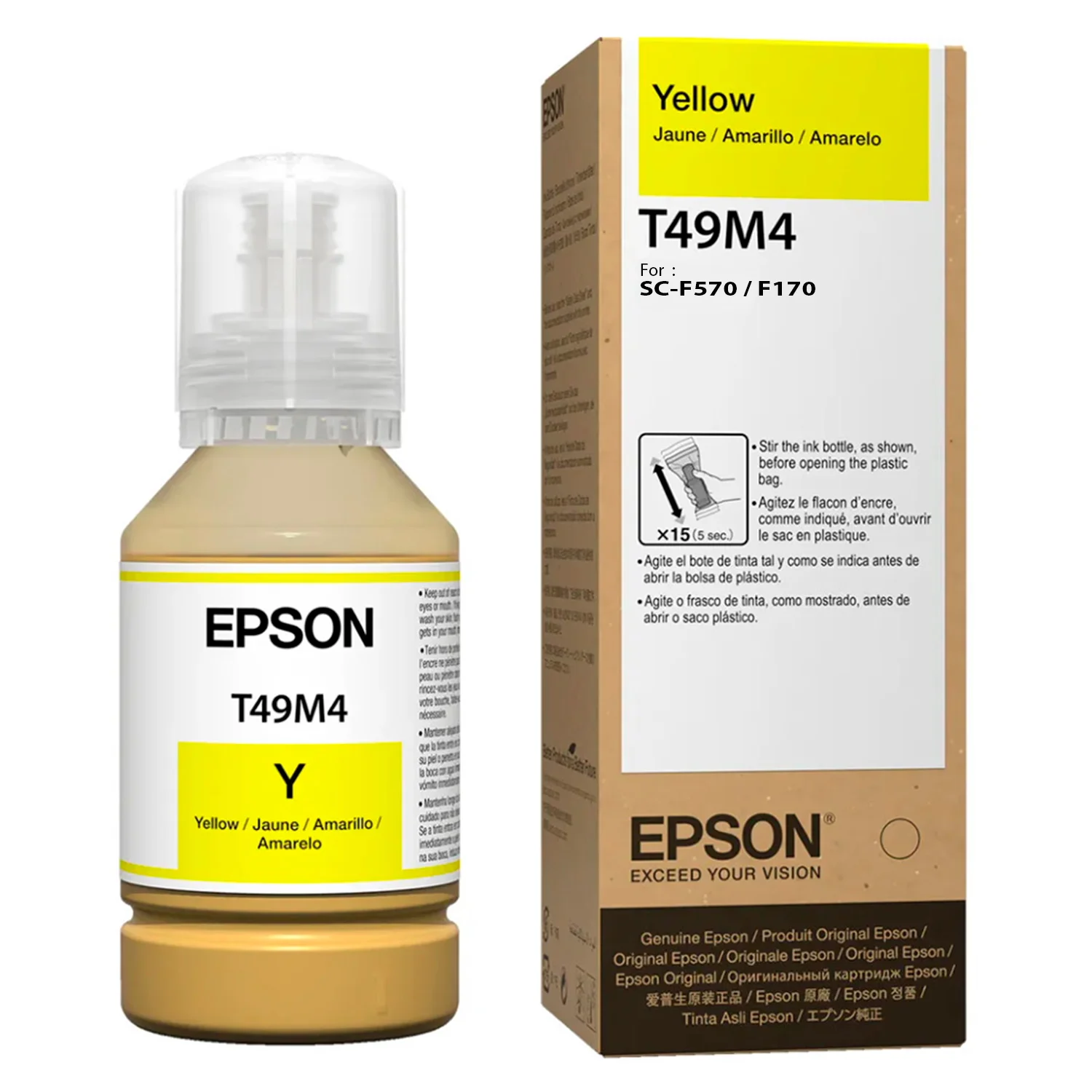 Garrafa de Tinta Epson T49M420 para Epson SureColor F170/F570 140ml - Amarelo