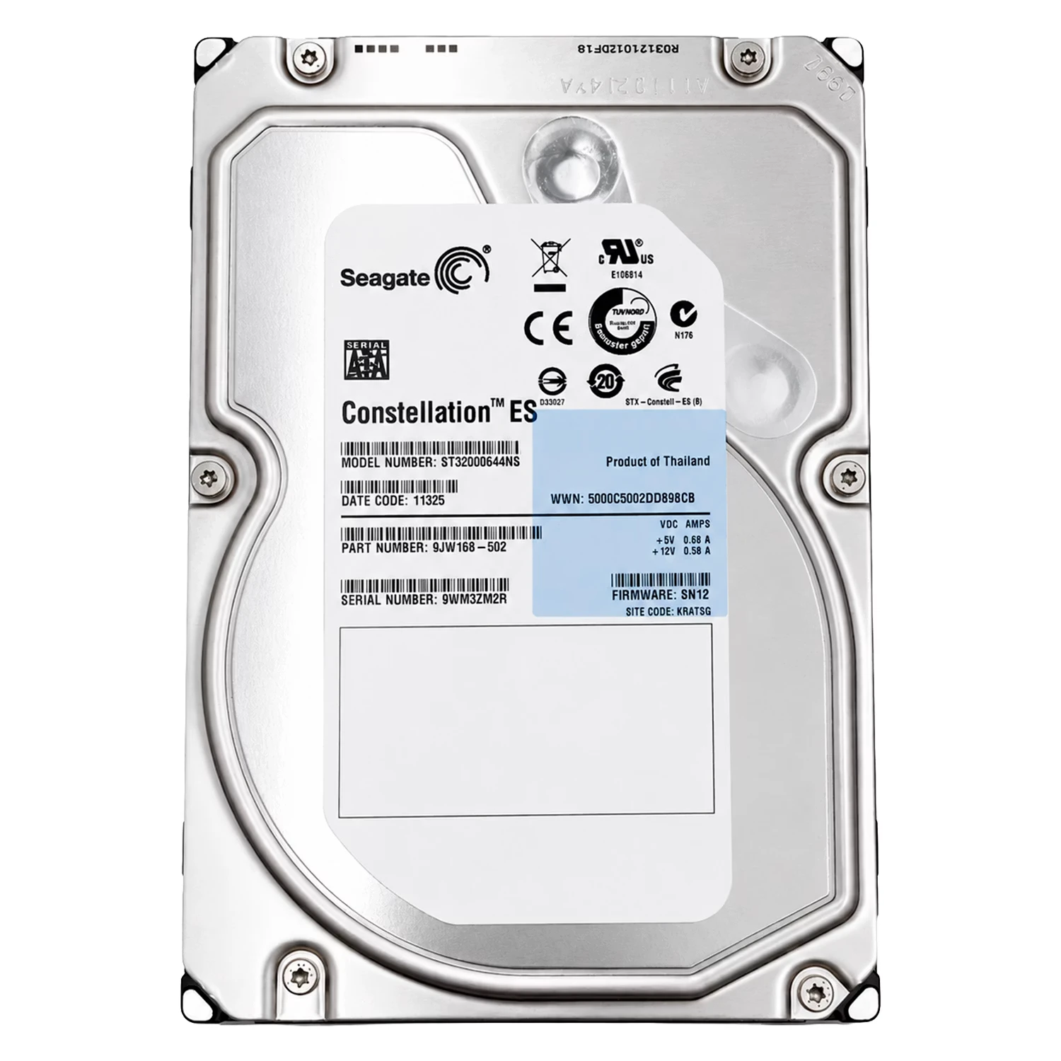 HD Seagate Constellation ES Pull 2TB 3.5" SATA 3 7200RPM - ST3200644NS