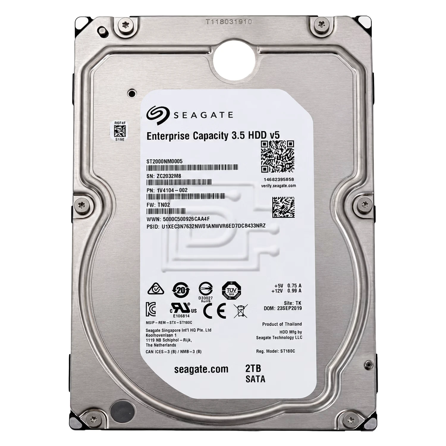 HD Seagate Exos 7E8 Pull 2TB 3.5" SATA 3 7200RPM - ST2000NM0105
