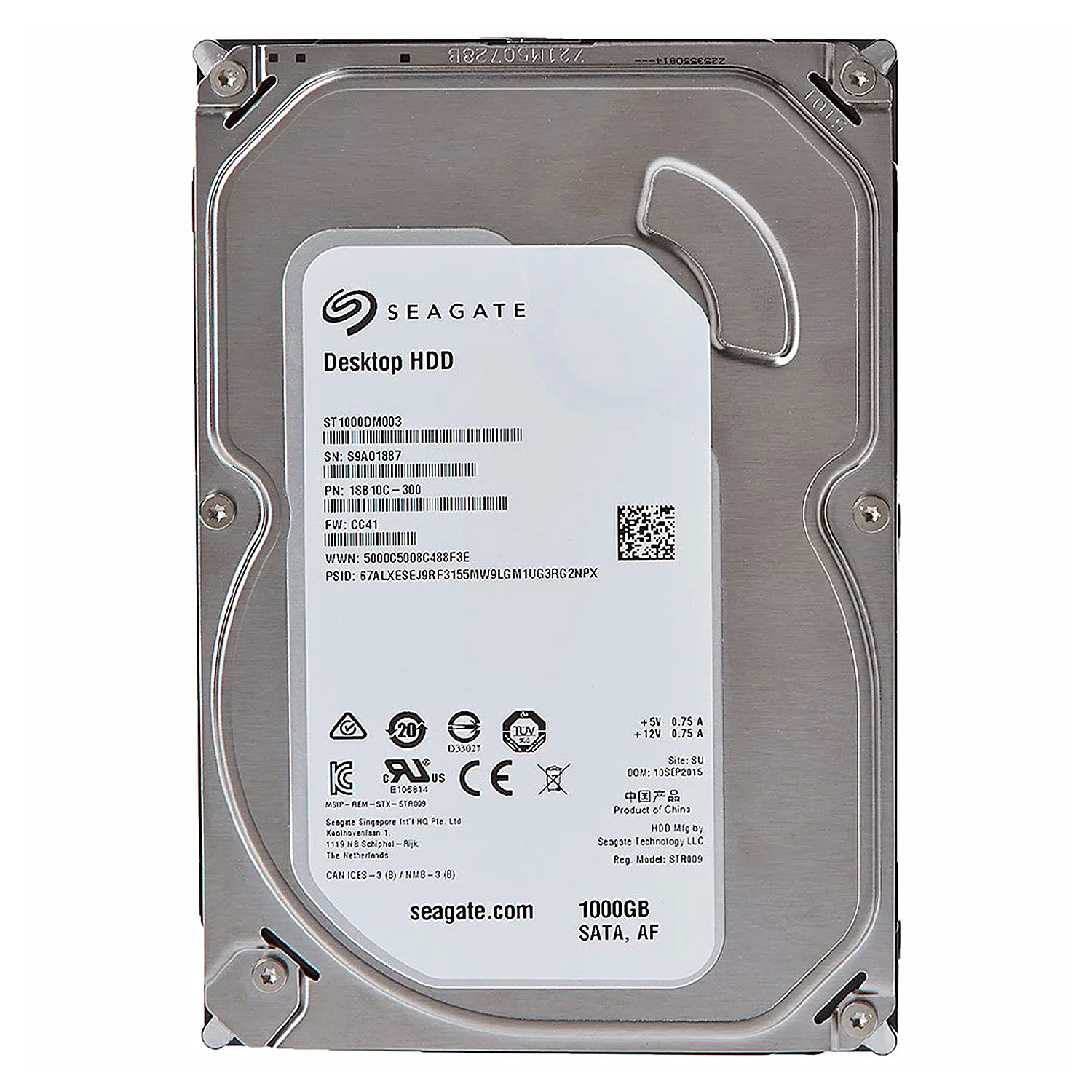 HD Seagate Pull 1TB 3.5" SATA 3 7200RPM - ST1000DM003