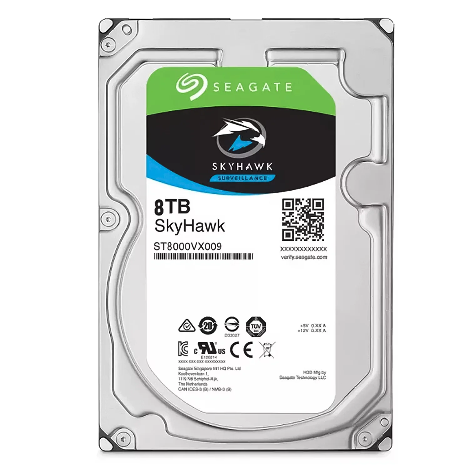 HD Seagate Skyhawk 8TB 3.5" SATA 3 5400RPM - ST8000VX009 (Garantia PY)