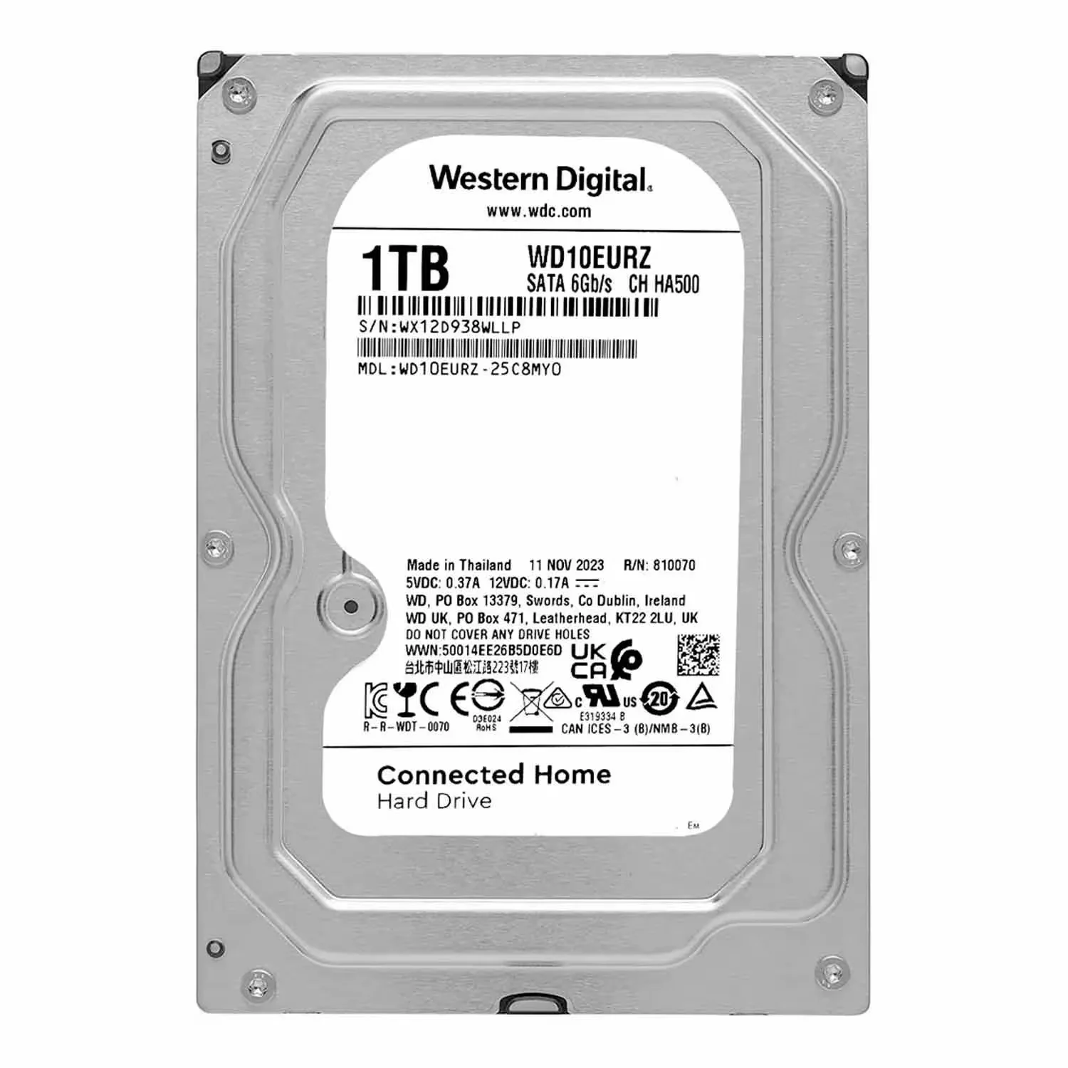 HD Western Digital Pull 1TB 3.5" SATA 3 7200RPM - WD10EURZ