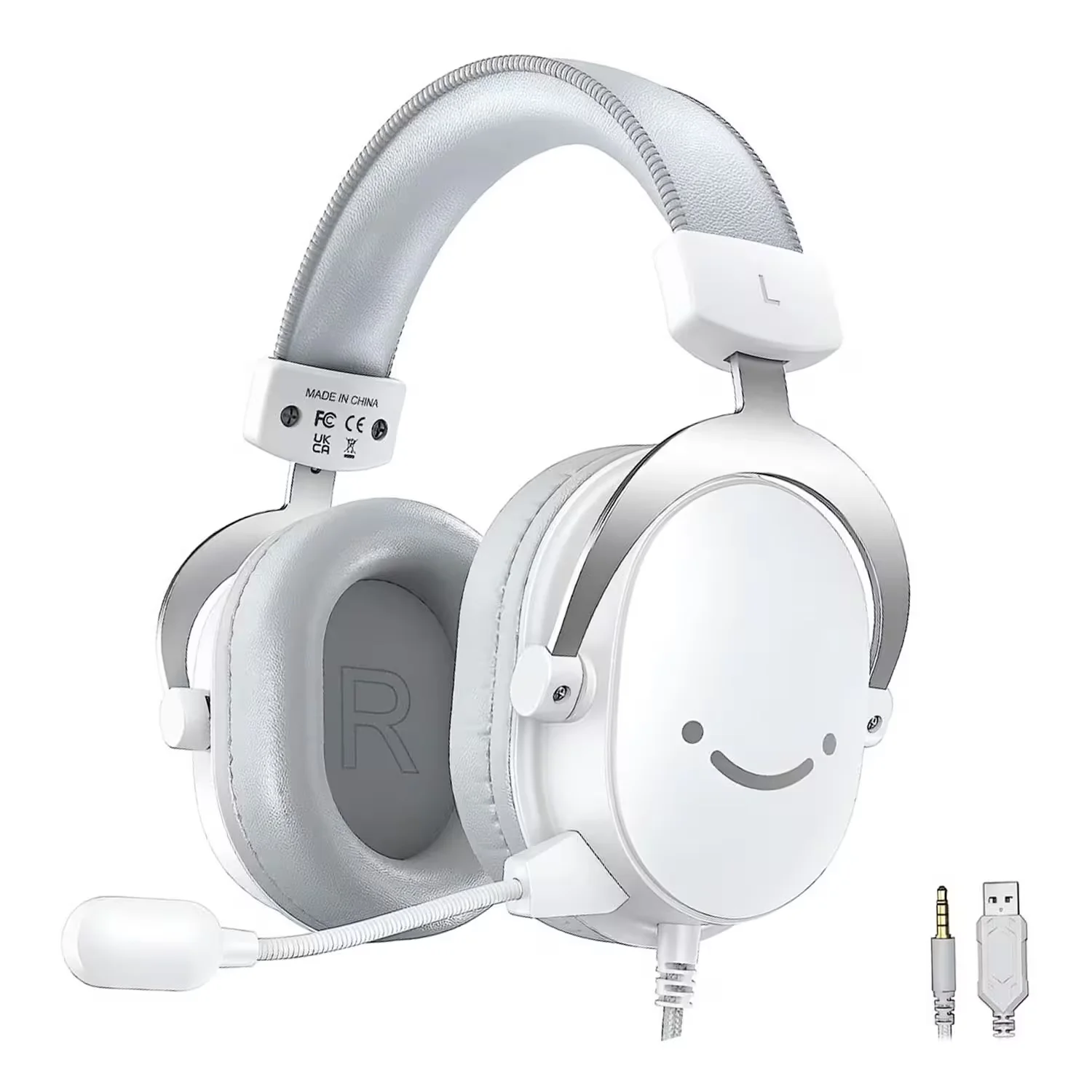 Headset Gamer Fifine H9W 3.5mm - Branco