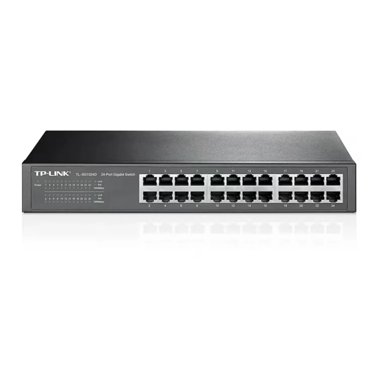Hub Switch TP-Link TL-SG1024D 24 Portas Gigabit 100 Mbps - Cinza