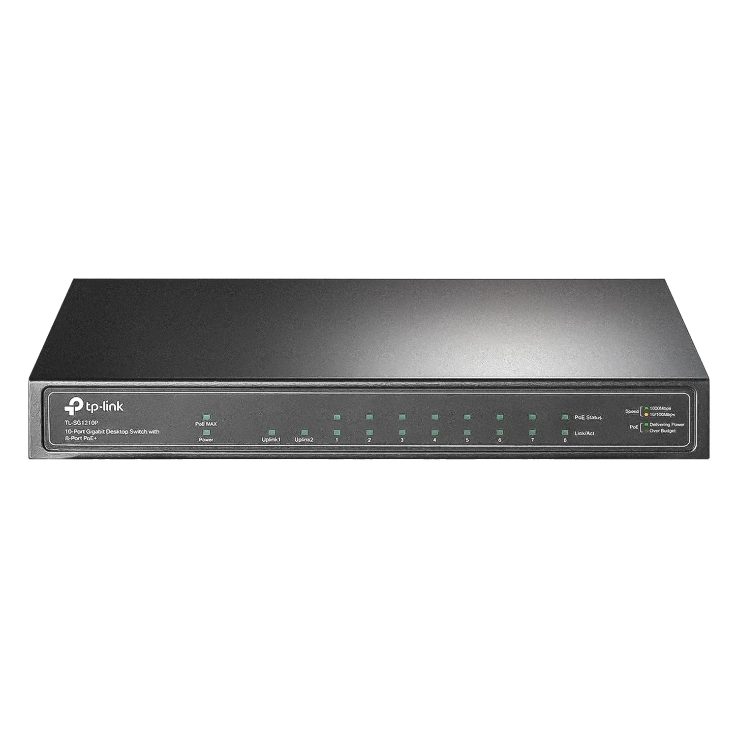 Hub Switch TP-Link TL-SG1210P 10 Portas Gigabit 8POE+1SFP 1000Mbps - Cinza