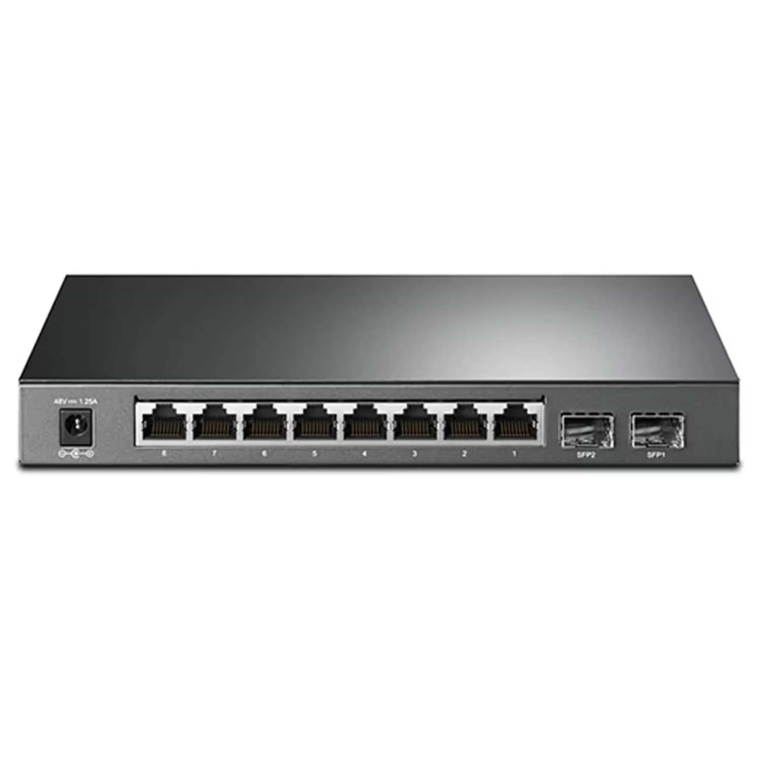 Hub Switch Tp-link TL-SG2210P T1500G-10PS 8 Portas Gigabit  - Cinza