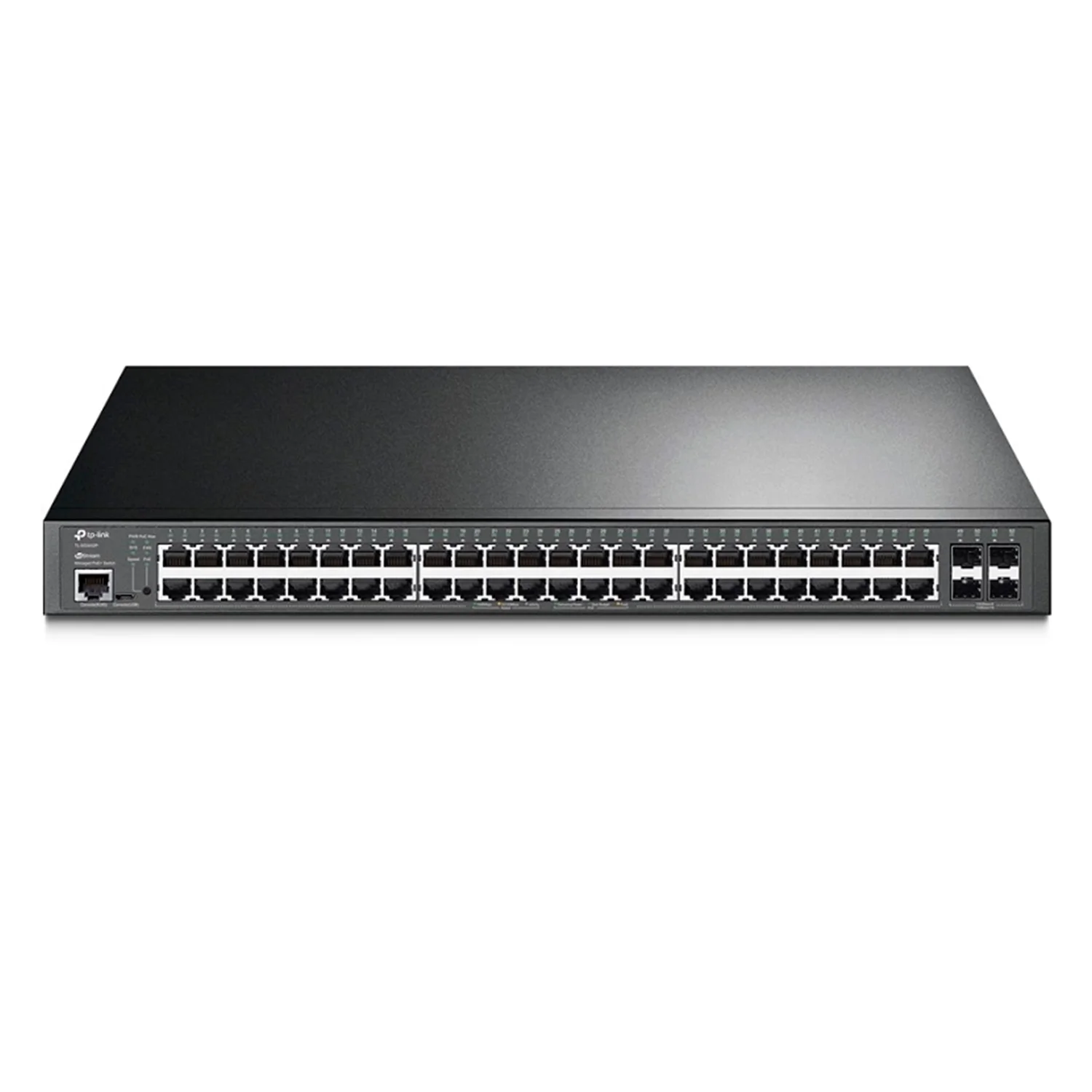 Hub Switch TP-Link TL-SG3452P 52 Portas Gigabit 48POE+4SFP 1000Mbps - Cinza