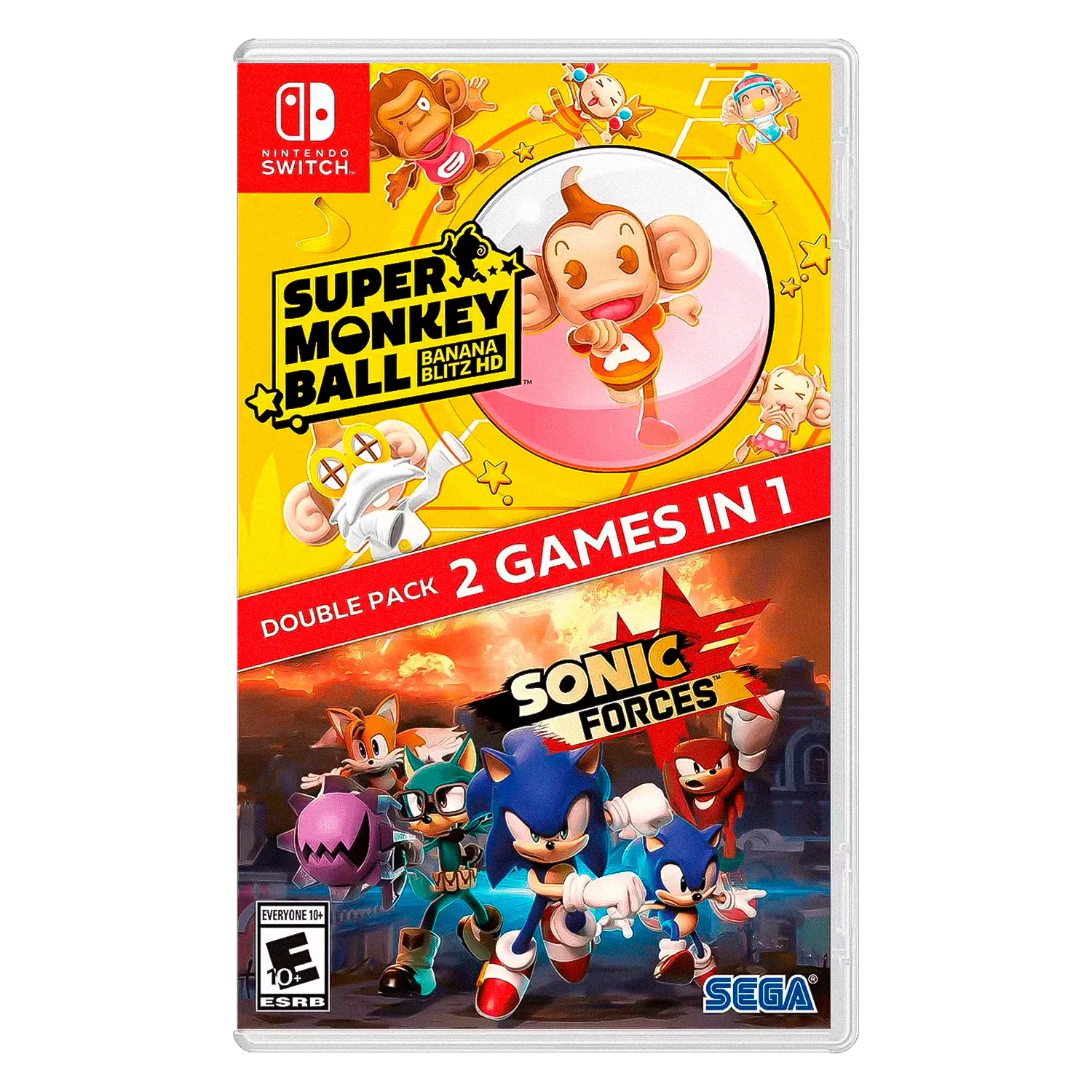 Jogo Sonic Forces + Super Monkey Ball: Banana Blitz para Nintendo Switch