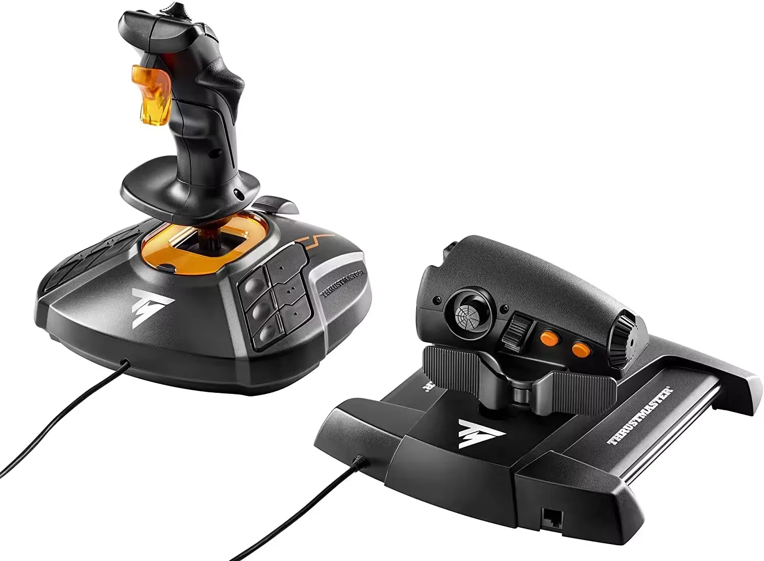 Kit Joystick e Acelerador Thrustmaster Hotas T-16000M FCS para PC - Preto