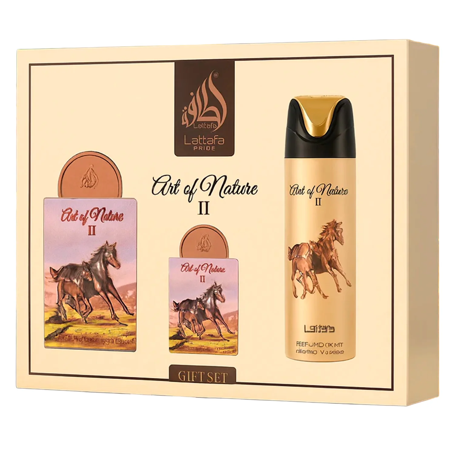 Kit Lattafa Art of Nature II Eau de Parfum Unissex - 3 Unidades