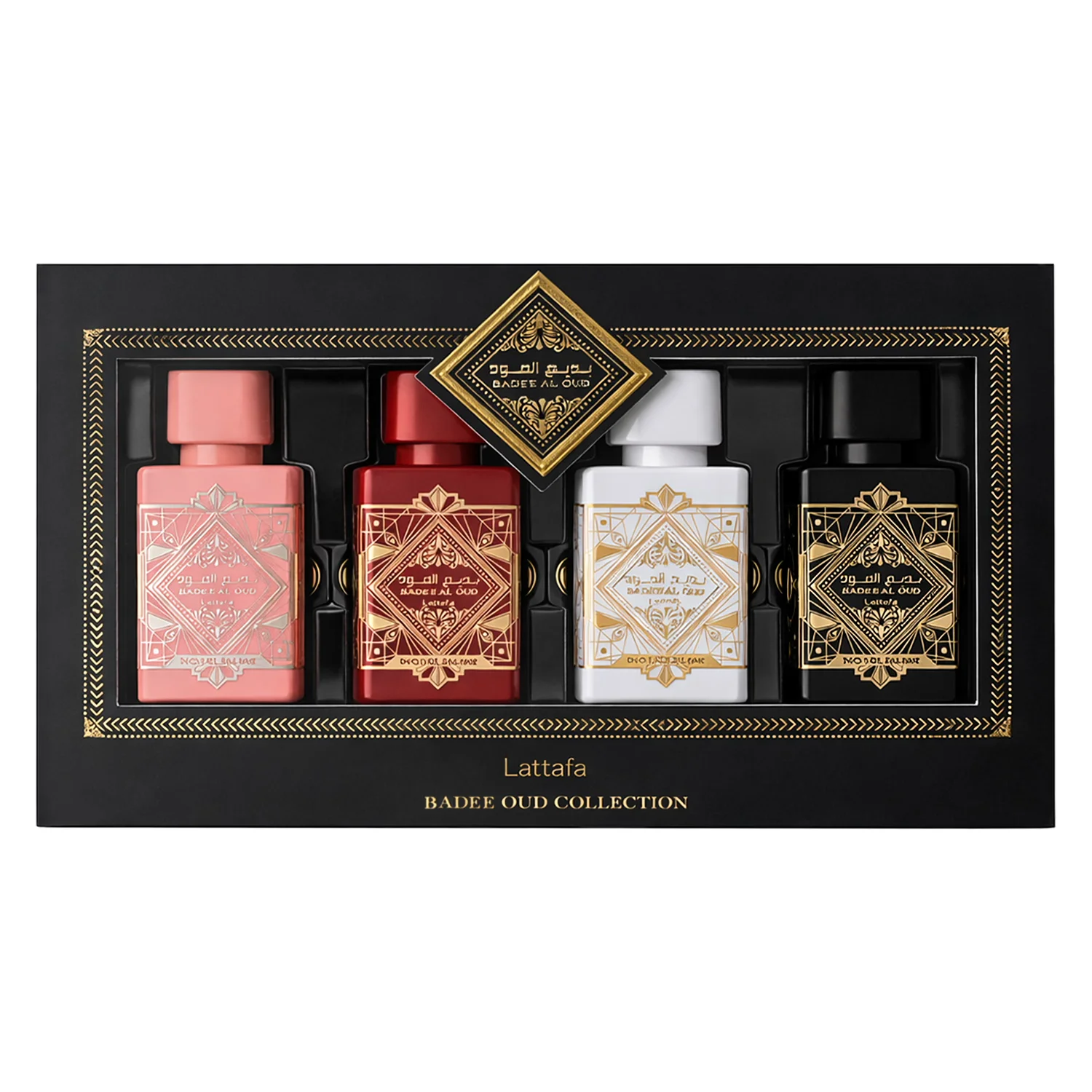 Kit Lattafa Bade'e Collection Eau de Parfum Unissex 25ml - 4 Unidades