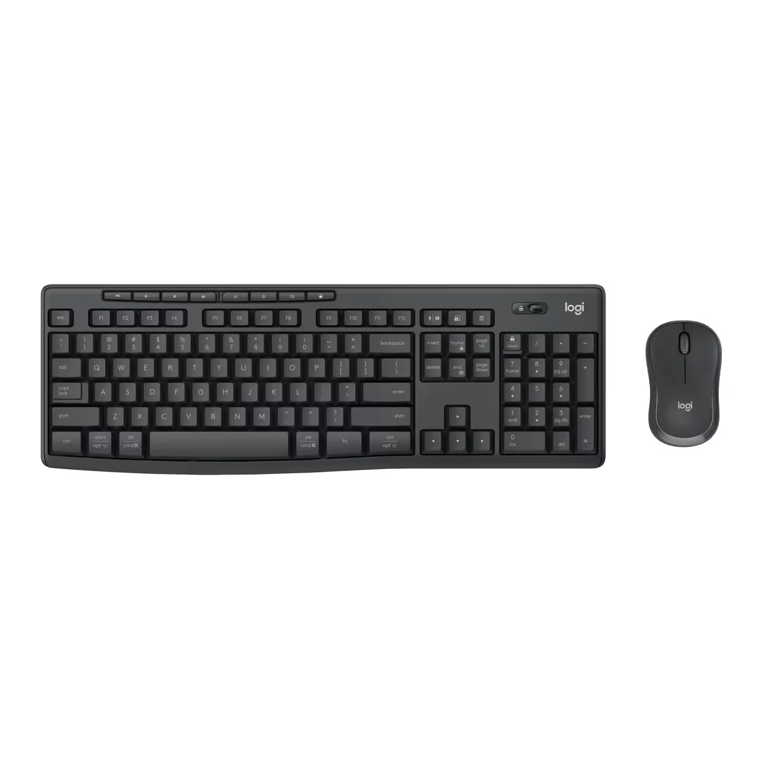 Kit Mouse e Teclado Logitech MK370 Wireless Inglês - Preto (920-011887)