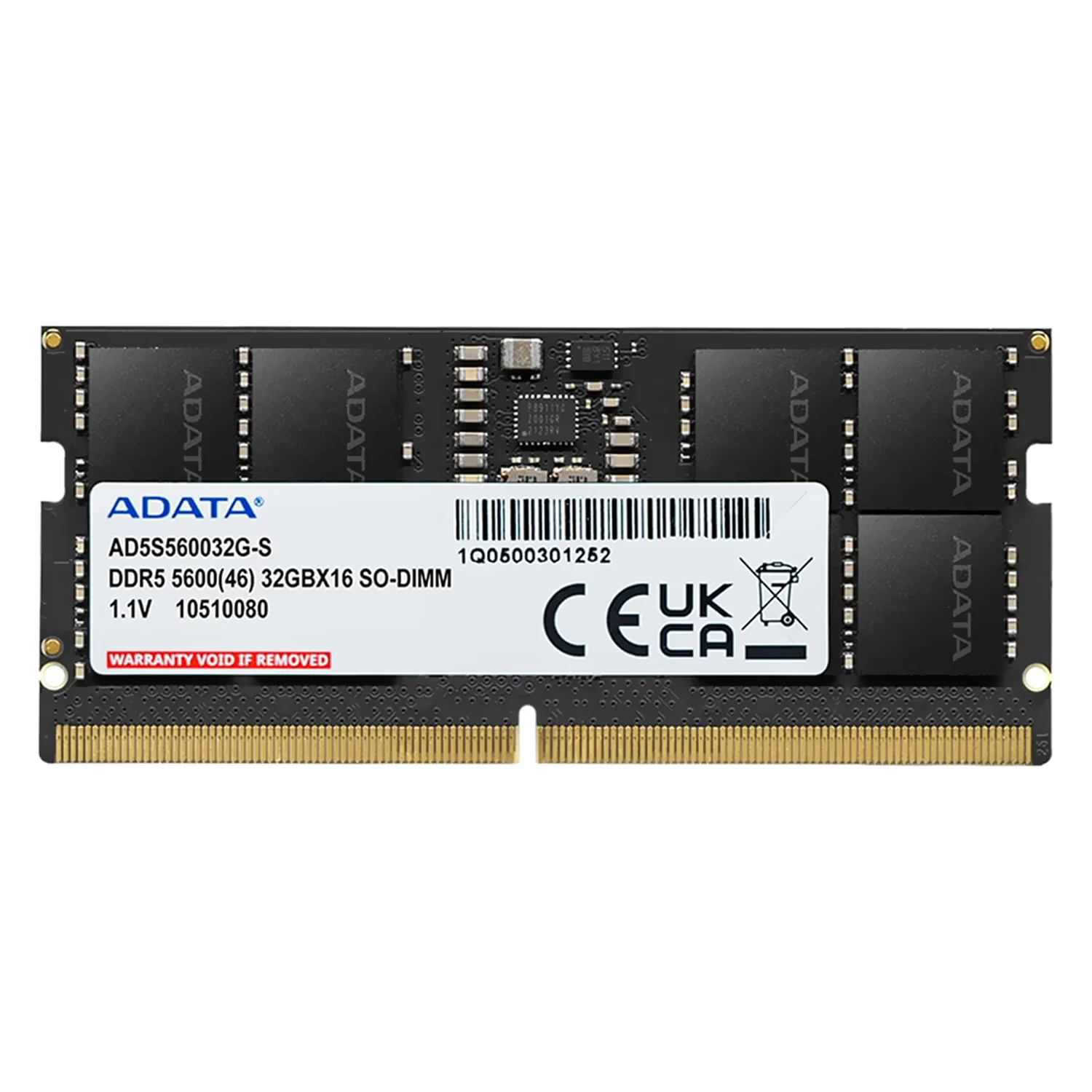 Memória RAM Adata 32GB DDR5 5600MT/s para Notebook -AD5S560032G-S