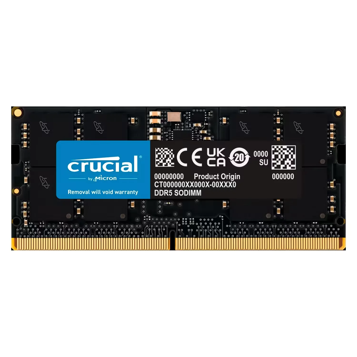 Memória RAM Crucial 16GB DDR5 4800 MHz para Notebook - CT16G48C40S5