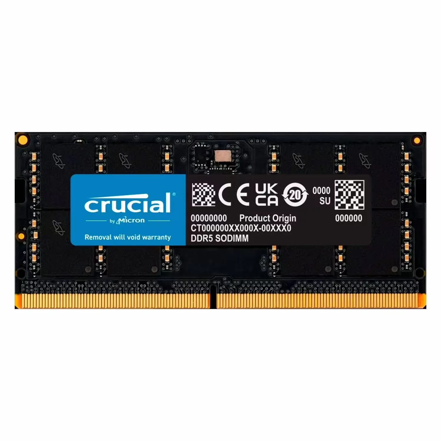 Memoria RAM Crucial 32GB DDR5 4800MTs para Notebook - CT32G48C40S