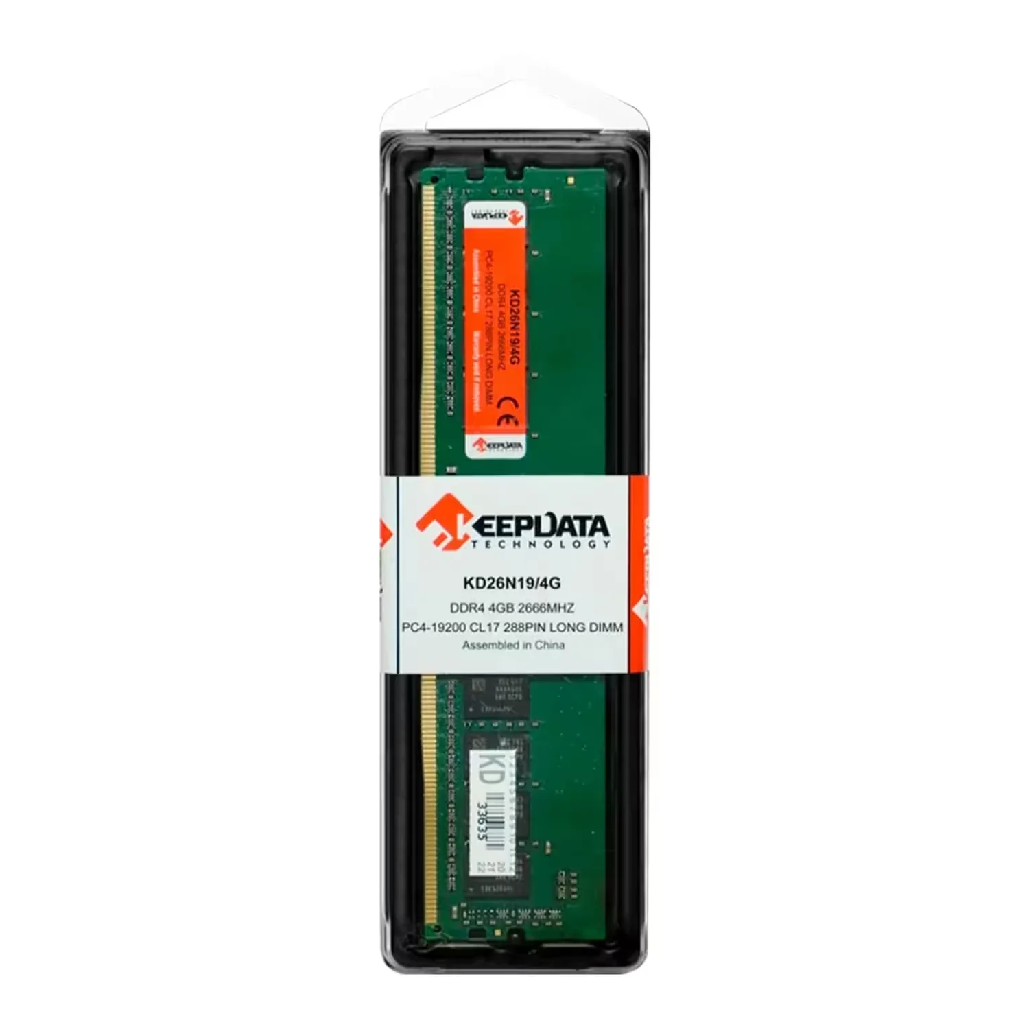 Memória RAM Keepdata 4GB DDR4 2666 MHz - KD26N19/4G