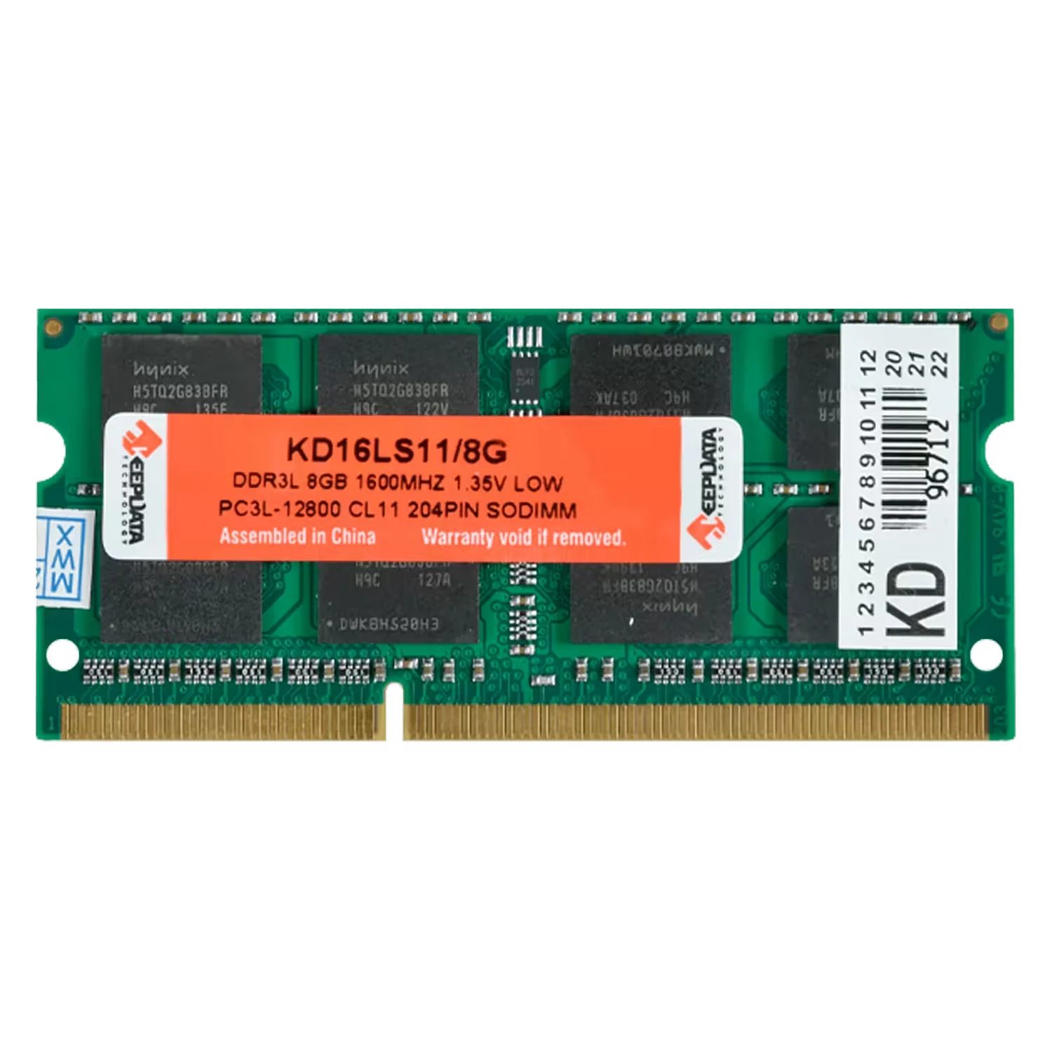 Memória RAM Keepdata 8GB DDR3L 1600MT/s para Notebook - KD16LS11/8G