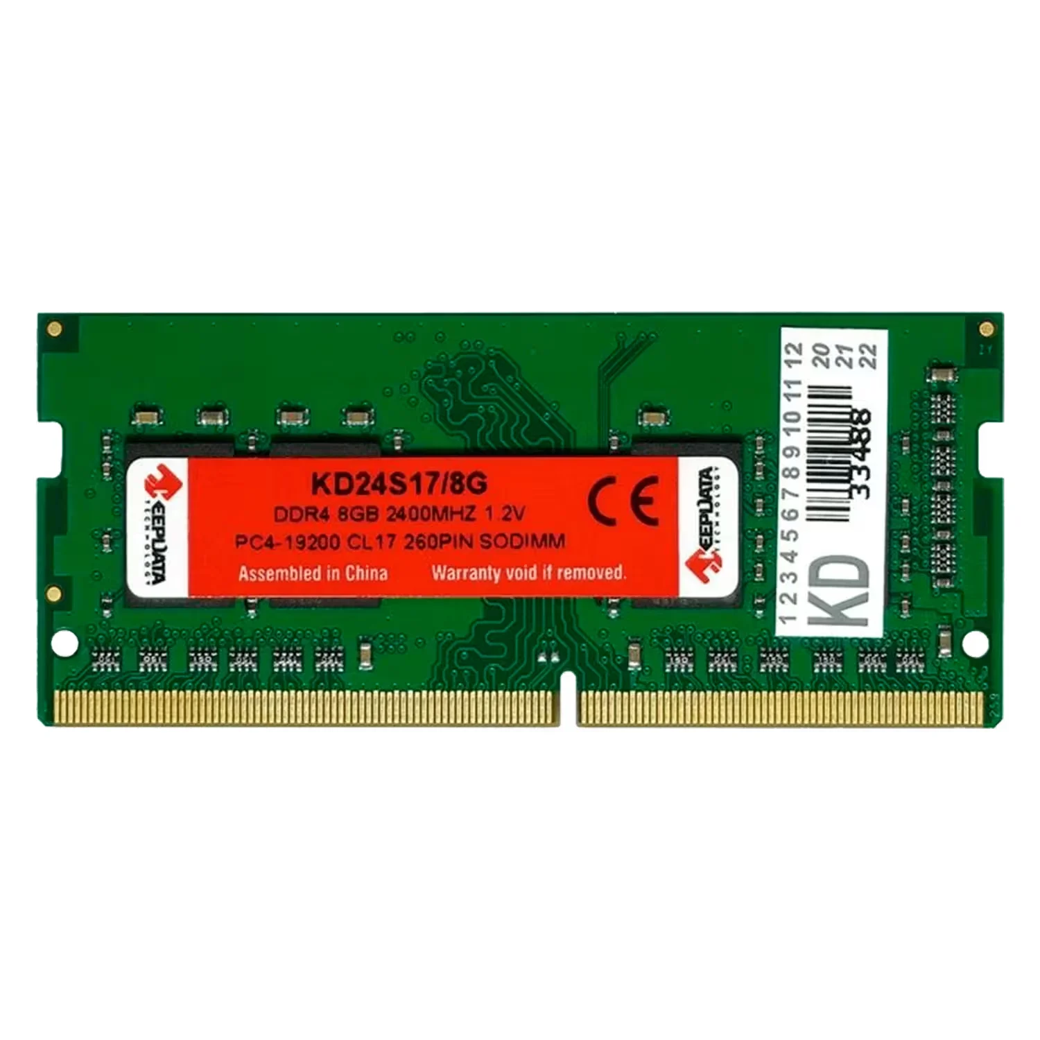 Memória RAM Keepdata 8GB DDR4 2400MT/s para Notebook - KD24S17/8G