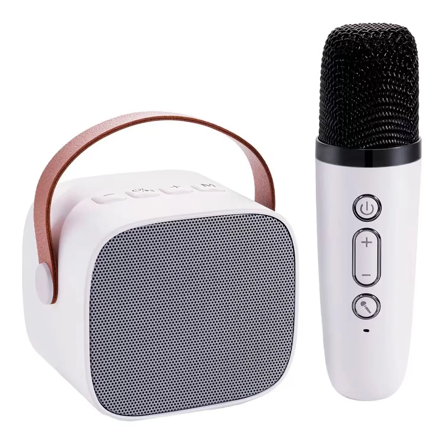 Microfone Fifine E1 para Karaokê + Bluetooth - Branco