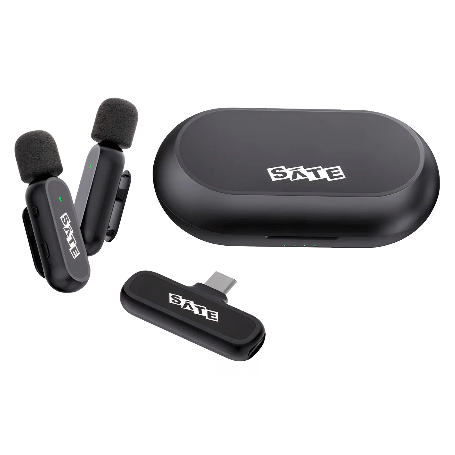 Microfone Lapela Satellite A-MK251 Sem Fio para Smartphone - 2 Unidades