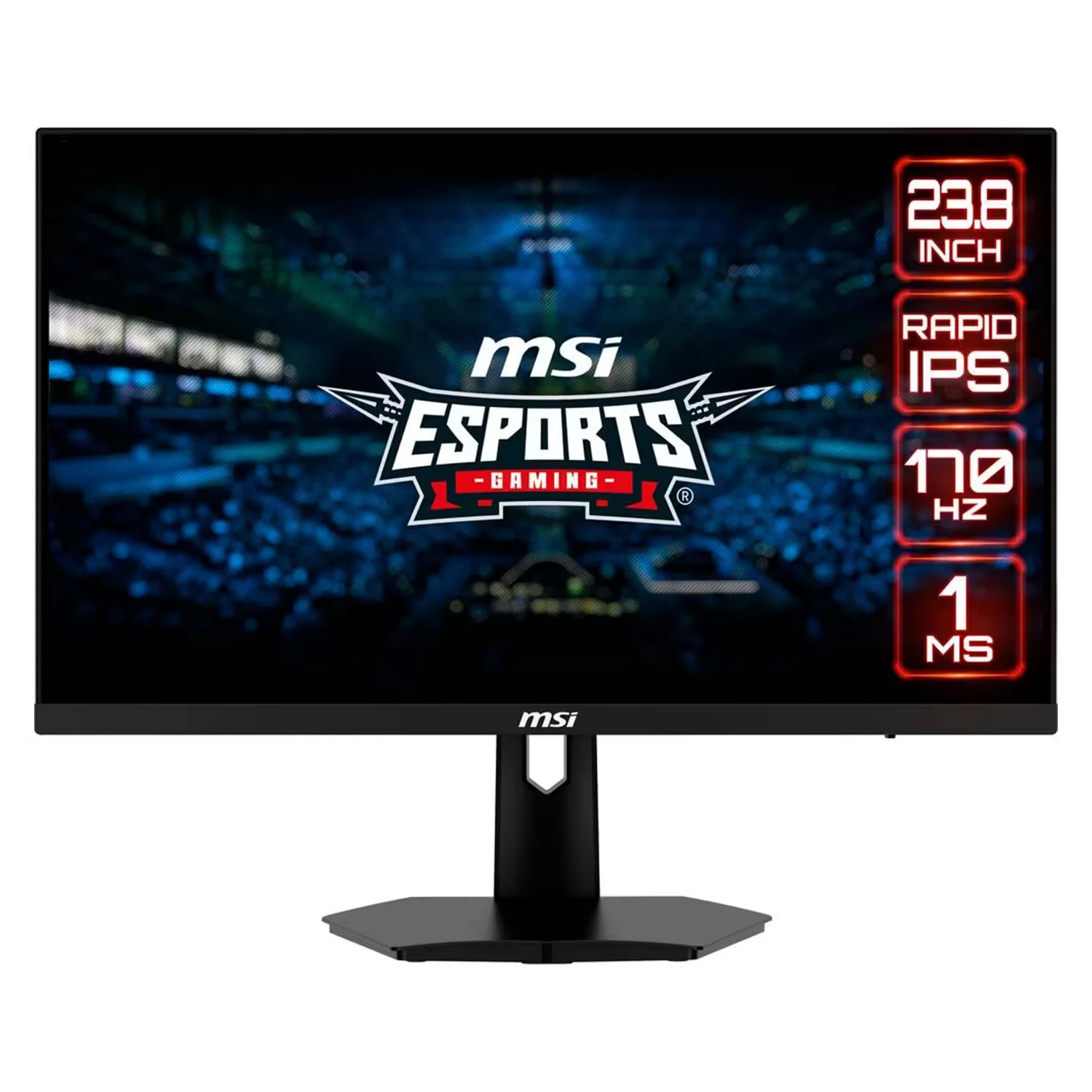 Monitor Gamer MSI G244F 23.8" Full HD 170Hz IPS - Preto