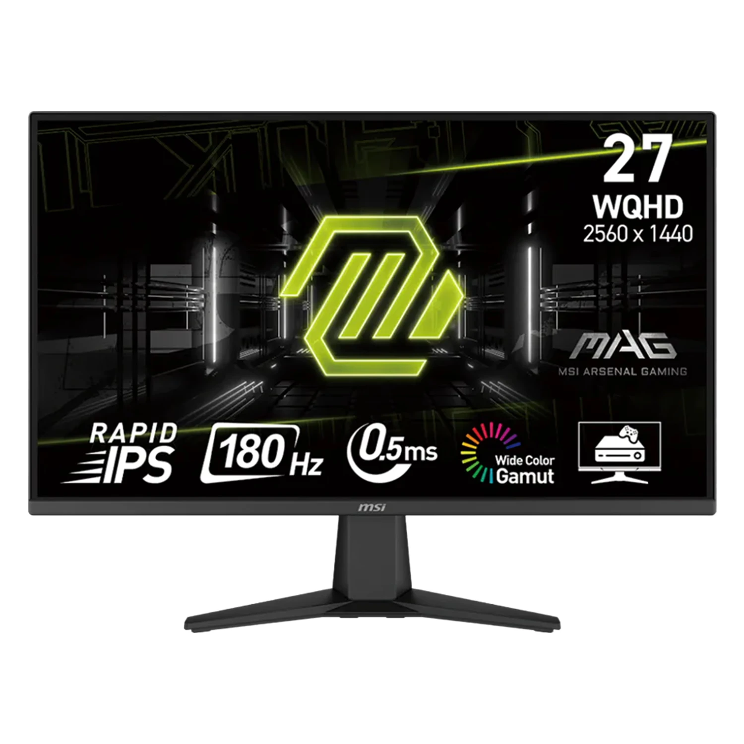 Monitor Gamer MSI MAG 275QF 27" 2K QHD 180Hz IPS + Mouse - Preto