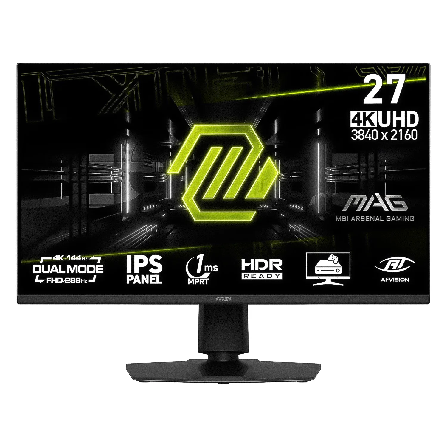 Monitor Gamer MSI MAG 275UPD E14 27" 4K Ultra HD 144Hz IPS - Preto