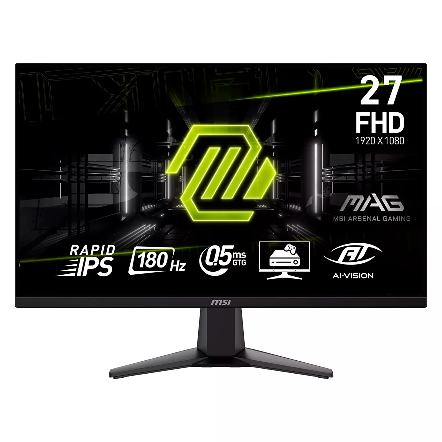 Monitor MSI MAG 255F E20 24.5" Full HD 200Hz HDMI DP - Preto