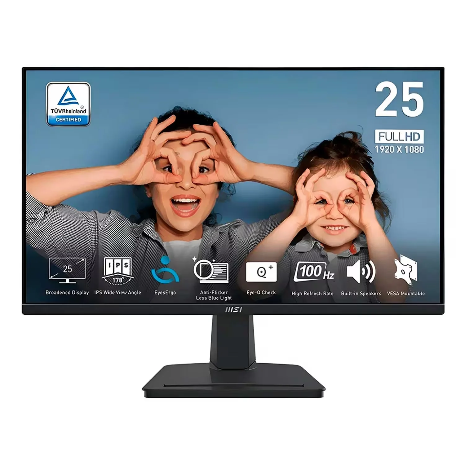 Monitor MSI Pro MP251 25" Full HD 100Hz HDMI VGA - Preto