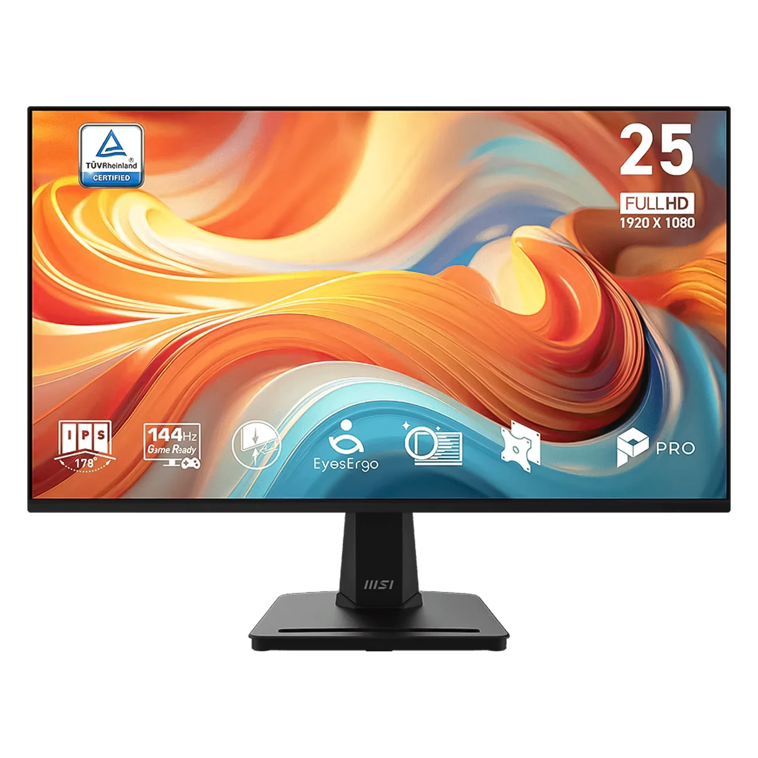 Monitor MSI Pro MP251 E14L 25" Full HD 144Mz HDMI VGA - Preto