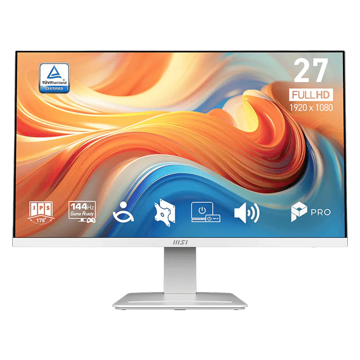 Monitor MSI PRO MP273W E14A 27" Full HD 144Hz IPS - Preto