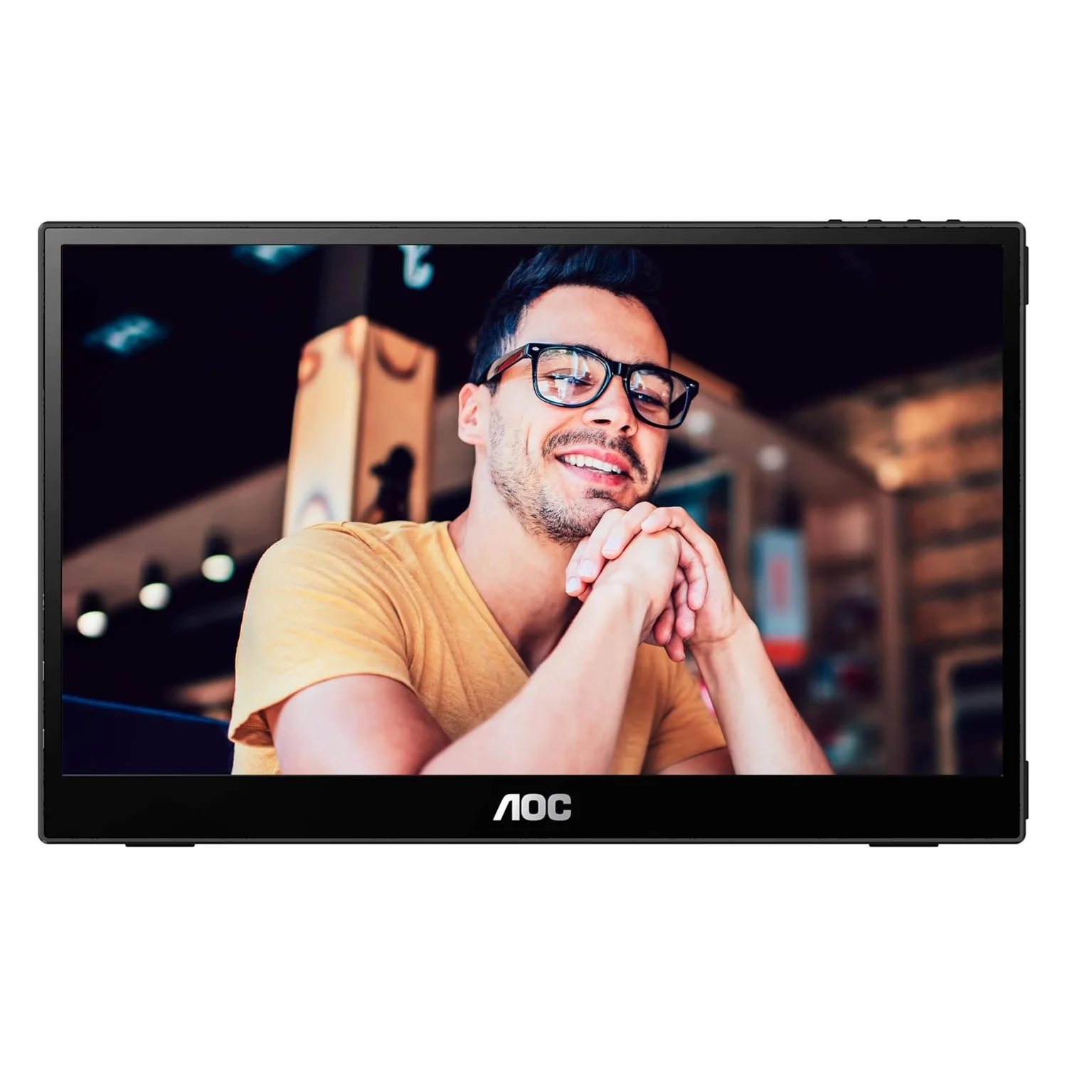 Monitor Portátil AOC 16T3E 15.6" Full HD 60Hz USB-C - Preto
