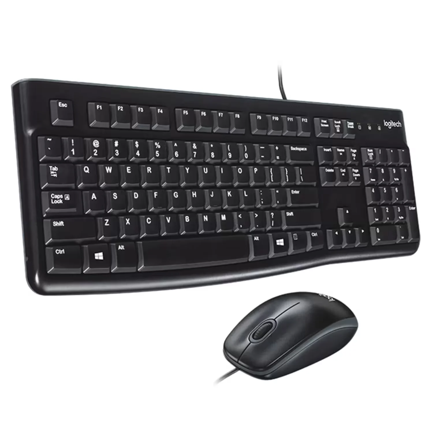 Mouse e Teclado com fio Logitech MK-120 / Inglês - Preto (920-002565)