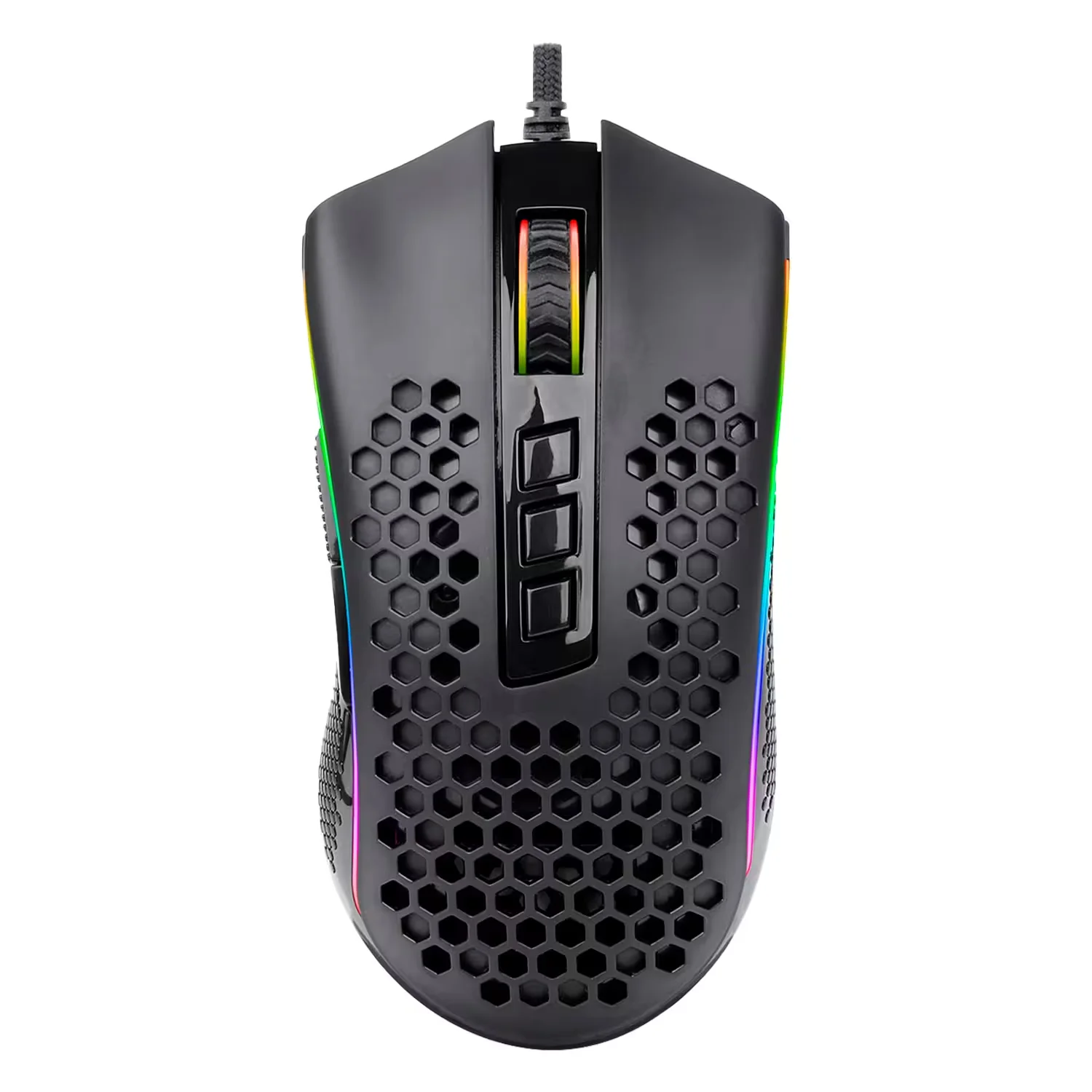 Mouse Gamer Redragon Storm M808 RGB 12400 DPI USB - Preto