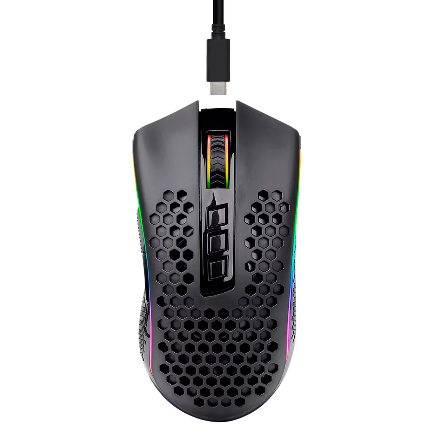 Mouse Gamer Redragon Storm Pro M808-KS 16000 DPI Com Fio - Preto