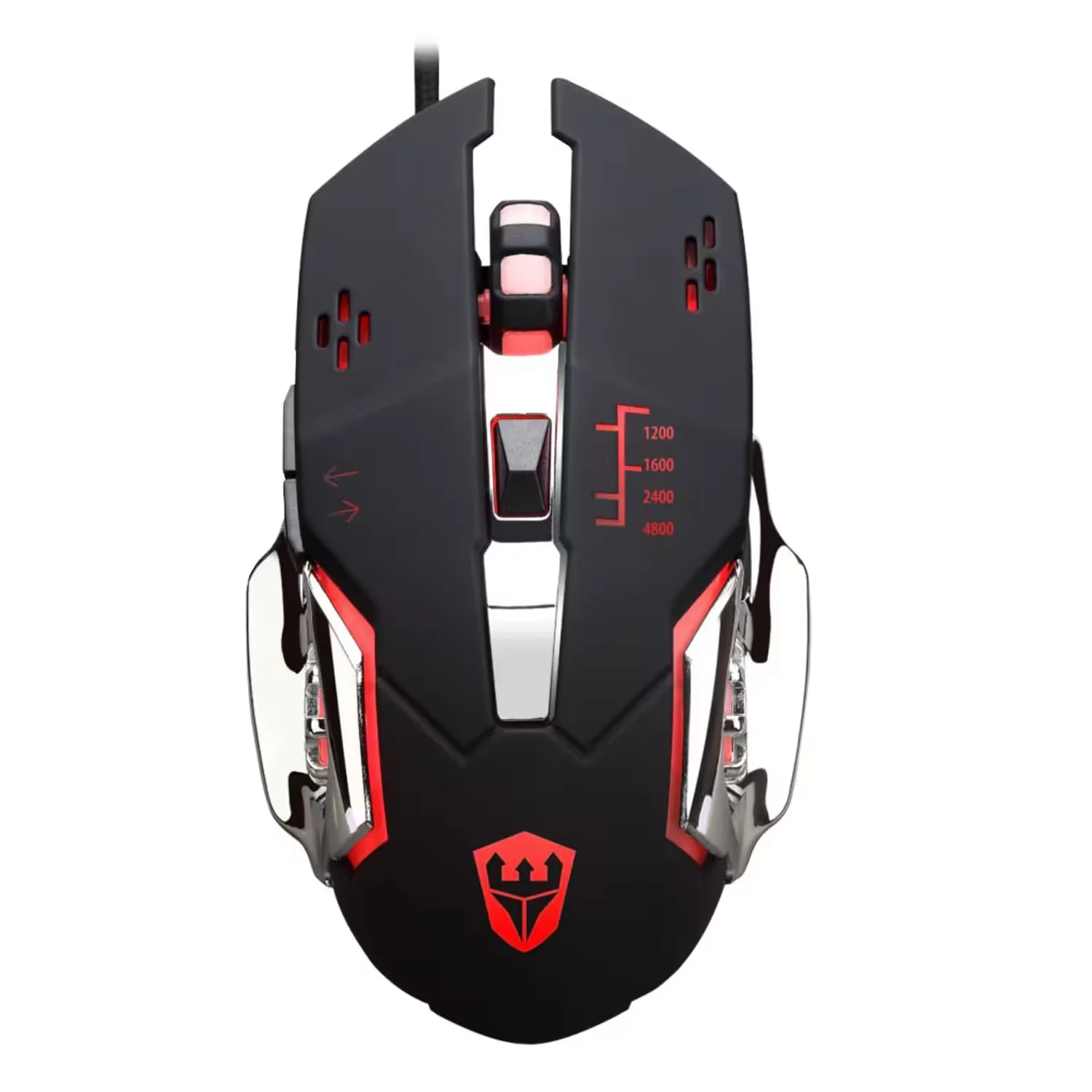 Mouse Gamer Satellite A-GM04 com Fio 4800 DPI - Preto