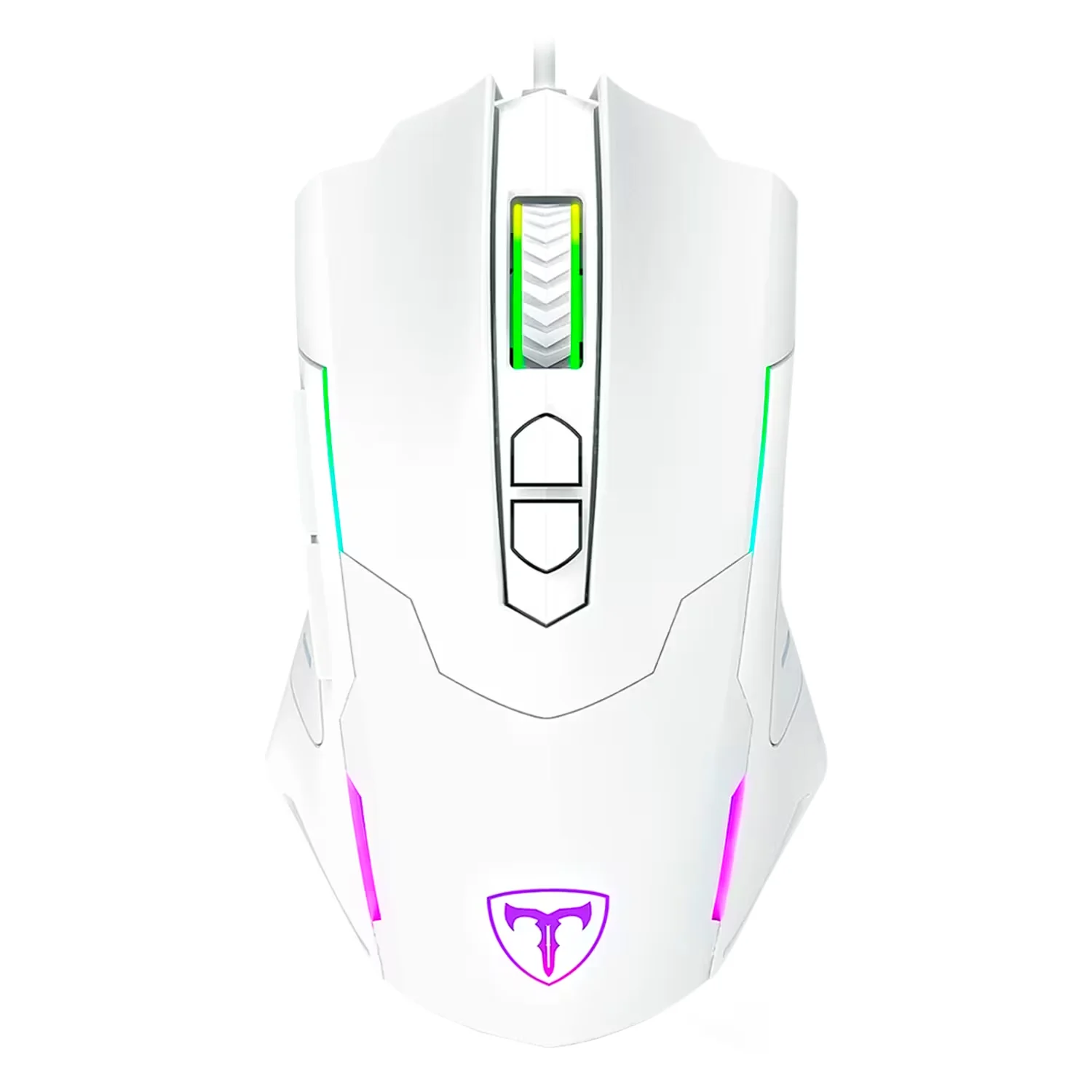 Mouse Gamer T-Dagger Brigadier T-TGM206W RGB 7200 DPI USB - Branco