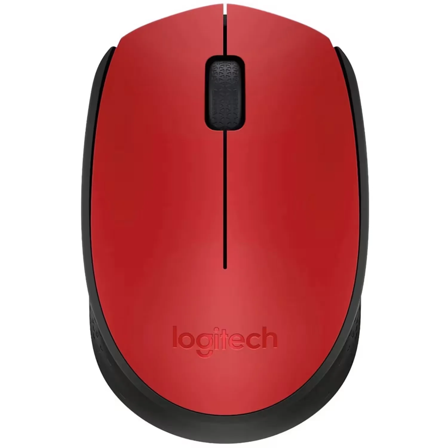 Mouse Logitech M170 1000 DPI Sem Fio - Vermelho e Preto