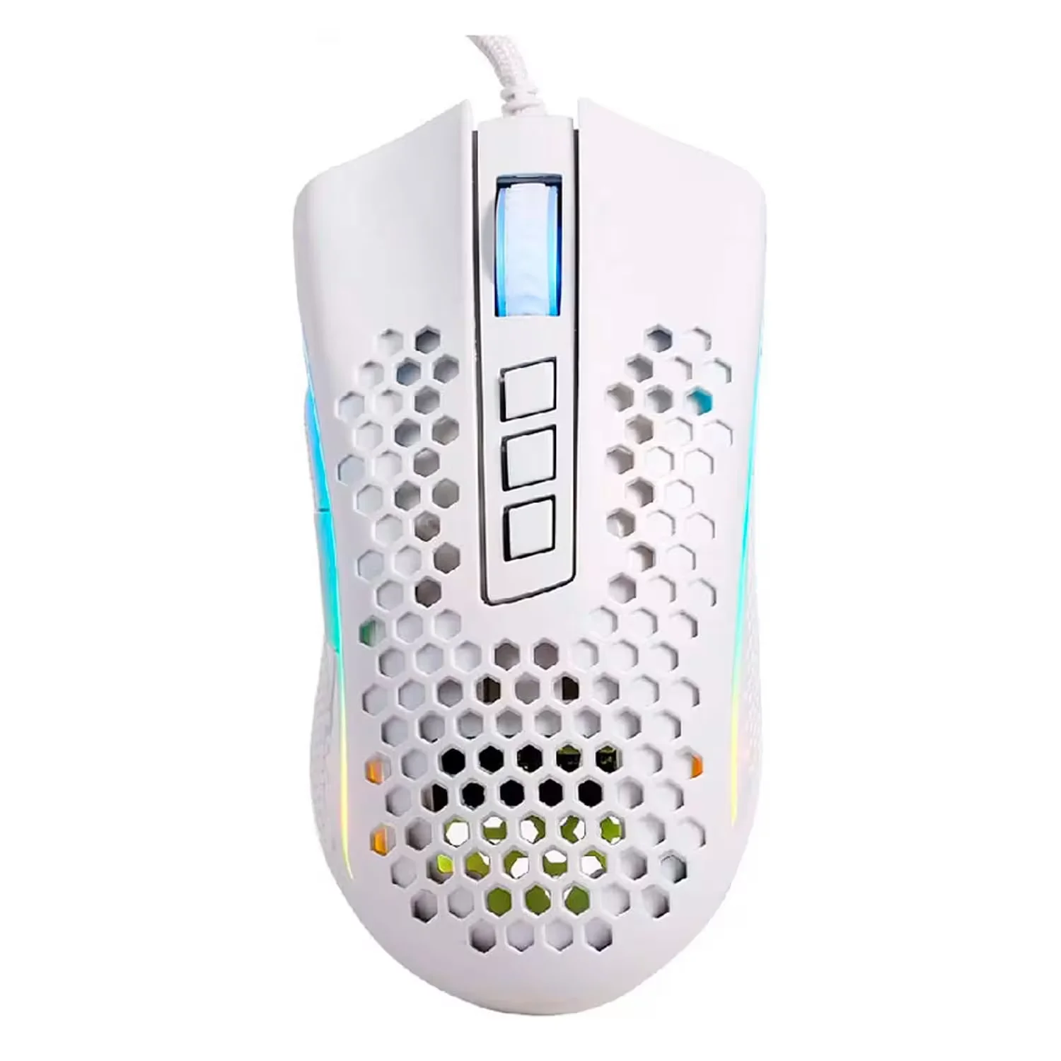 Mouse Redragon Storm Pro M808W-KS RGB 16000 DPI USB - Branco