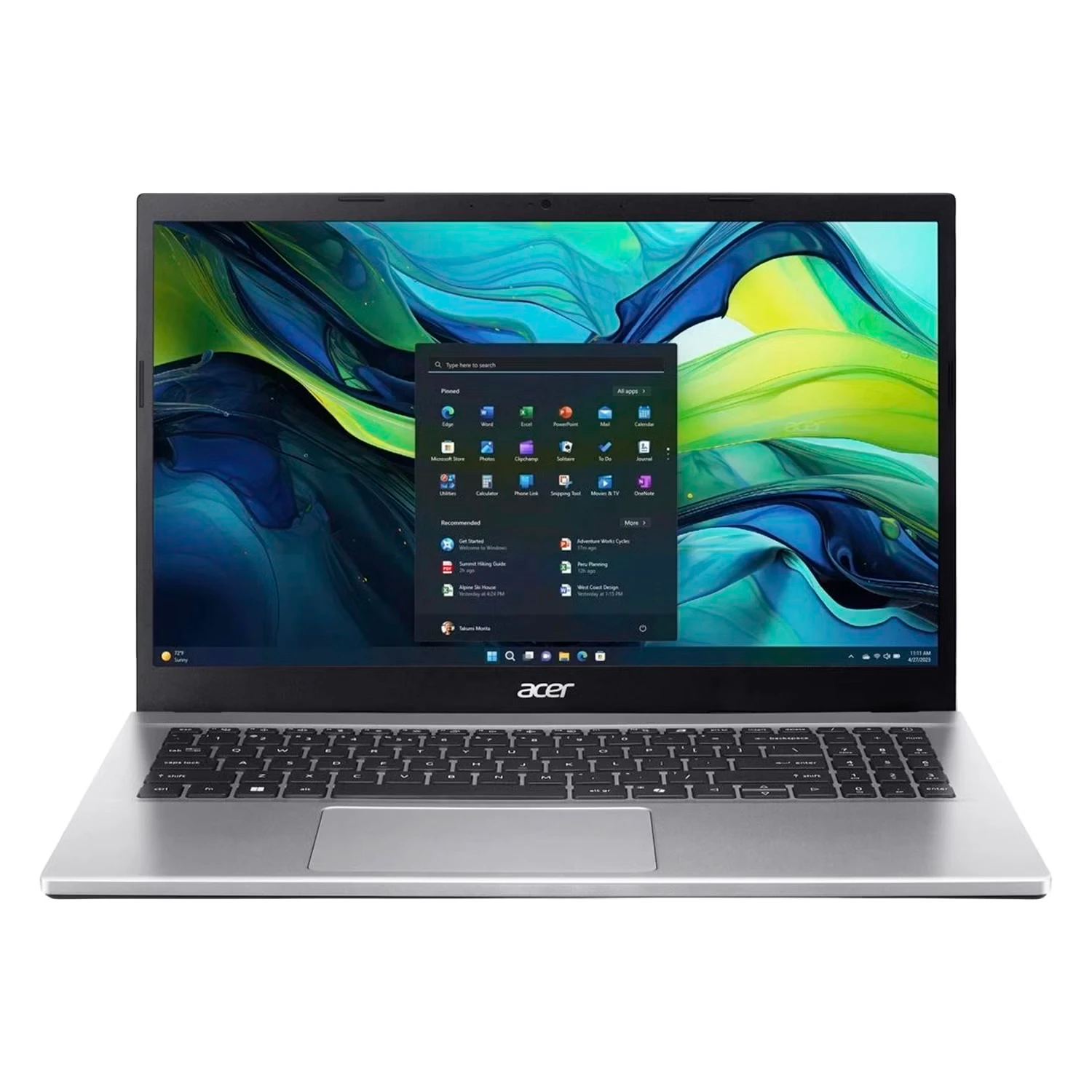 Notebook Acer Aspire Go AMD Ryzen 5-5825U 16GB RAM 512GB SSD Tela 15.6" HD Windows 11 Inglês Cinza- AG15-42P-R6GZ