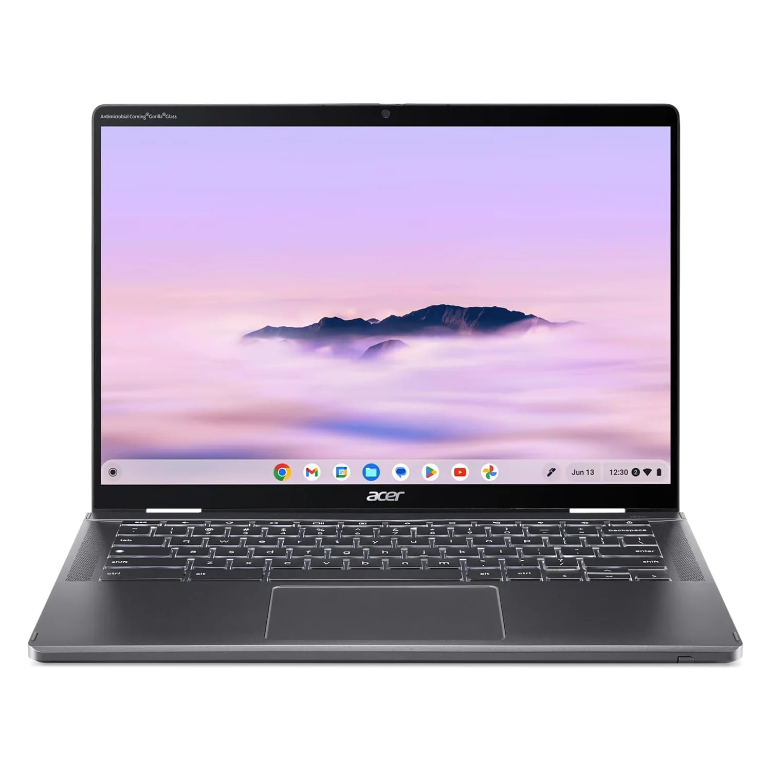 Notebook Acer Chromebook Plus Spin 714 Intel Core Ultra 5-115U 8GB RAM 256GB SSD Tela 14" Full HD Touch ChromeOS Inglês Cinza - CP714-1H-54UB