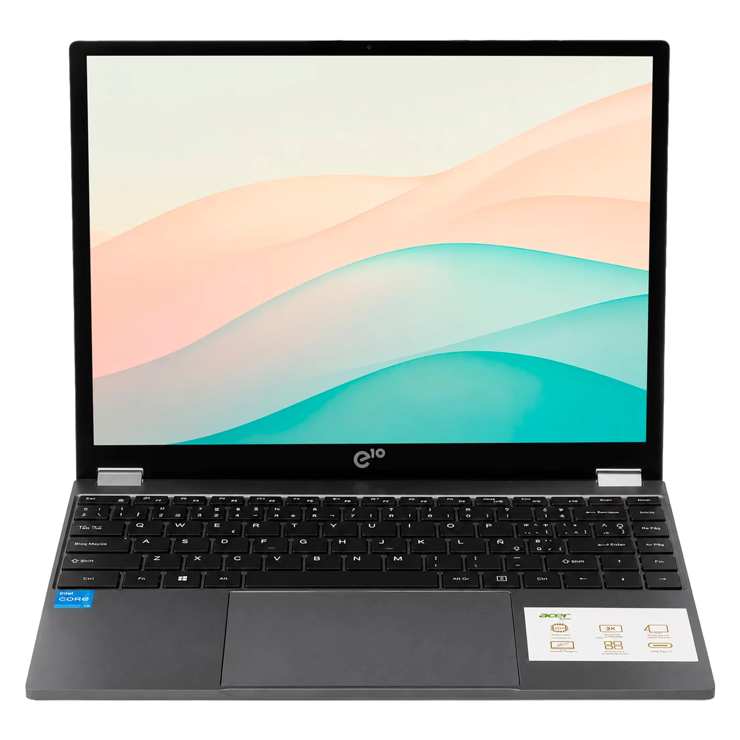 Notebook Acer Gadget ETBook Yoga Intel Core i3-1315U 8GB RAM 256GB SSD Tela 13.5" Touch Full HD Windows 11 Prata