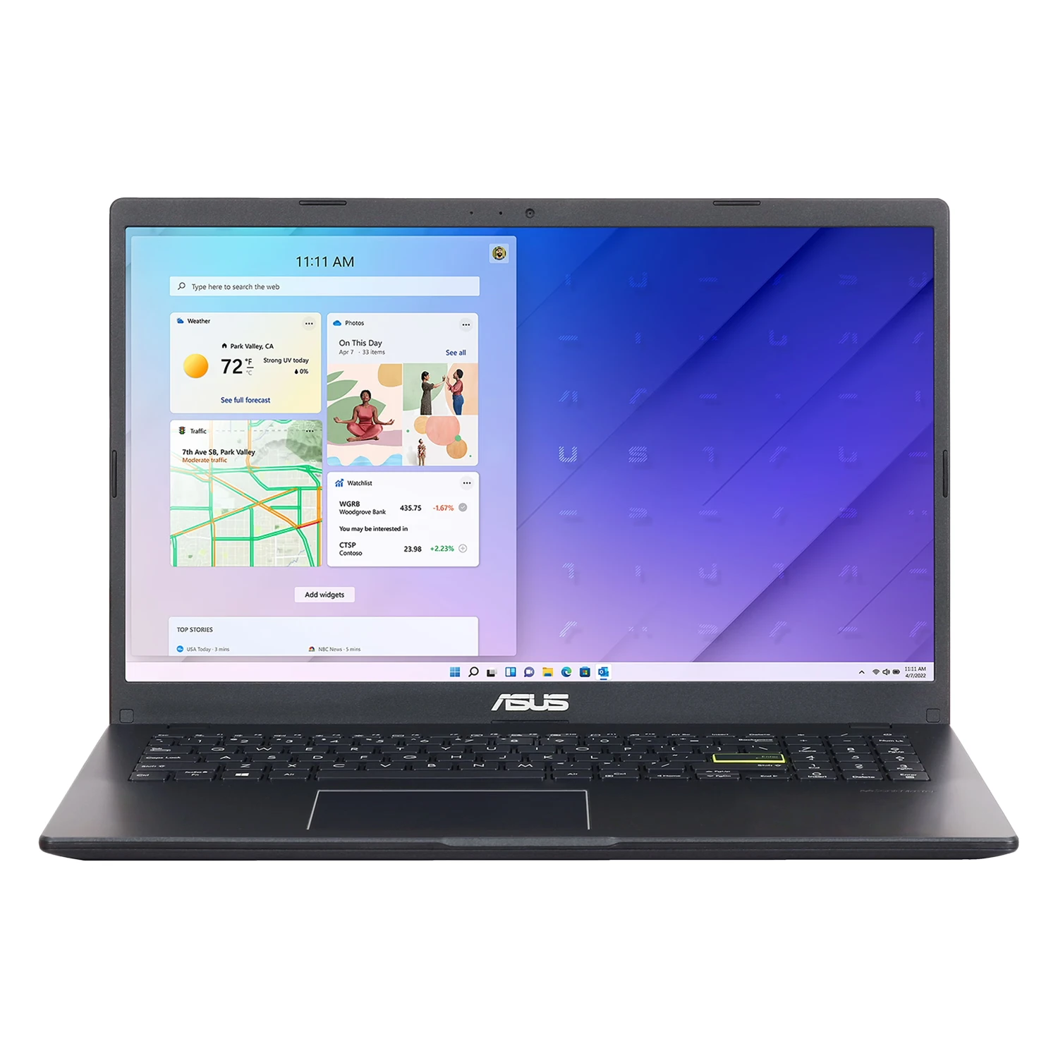 Notebook Asus Vivobook Go E510KA-EJ1151W 15.6" Intel Celeron N4500 128GB SSD 4GB RAM - Preto